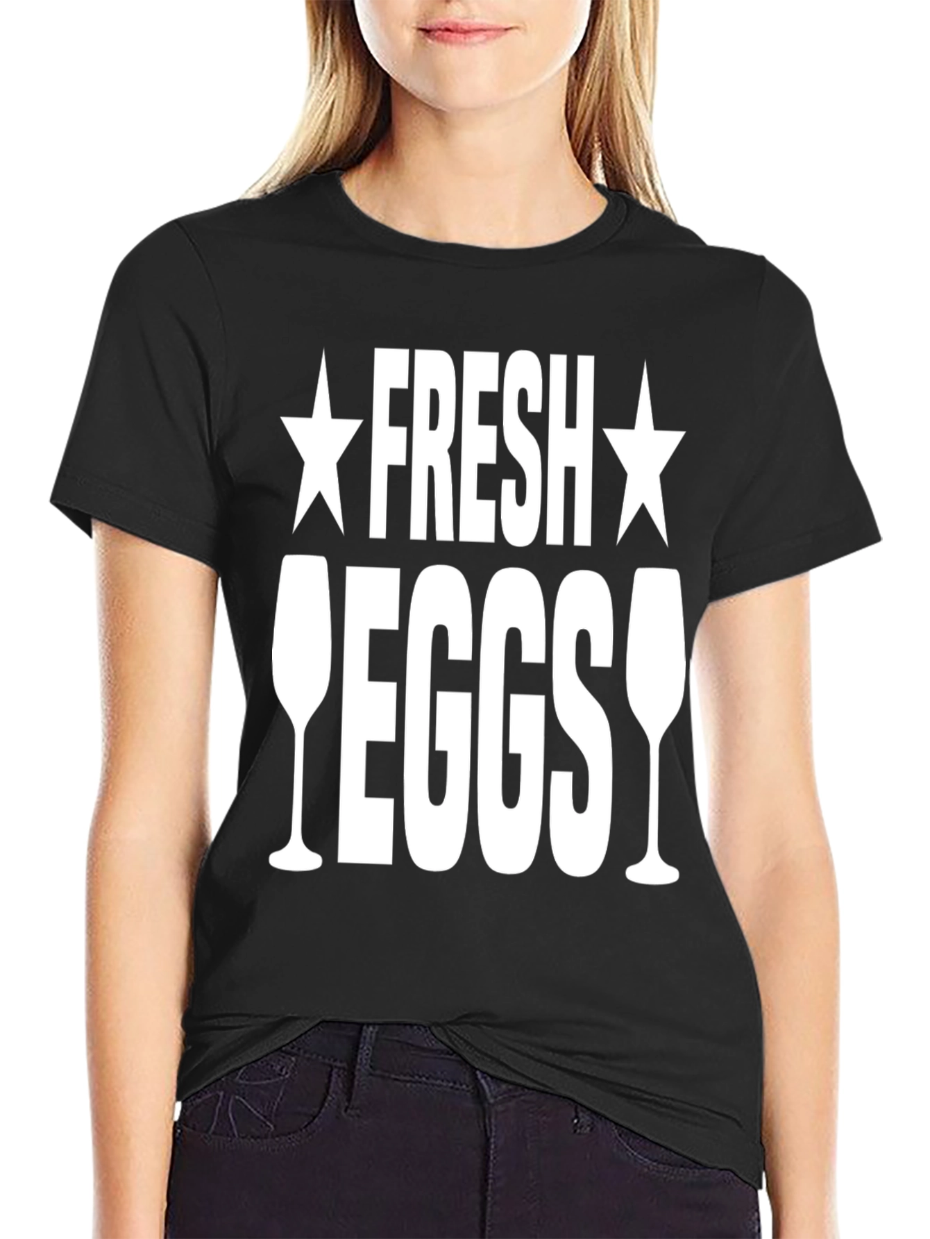 Black Fresh Eggsy T-Shirt view 2