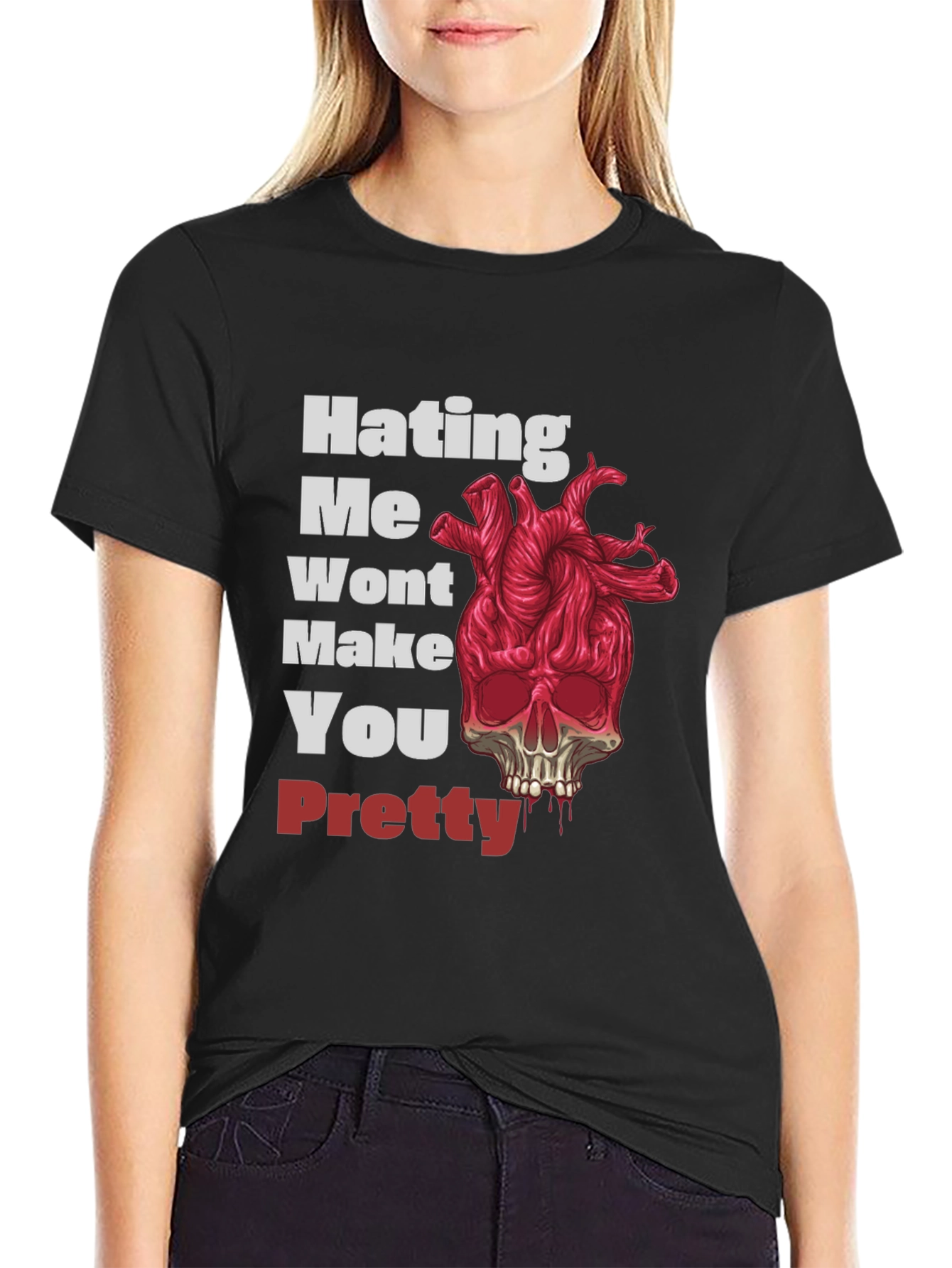 Black Hating Me Won't Make You Pretty Graphic Tee view 2