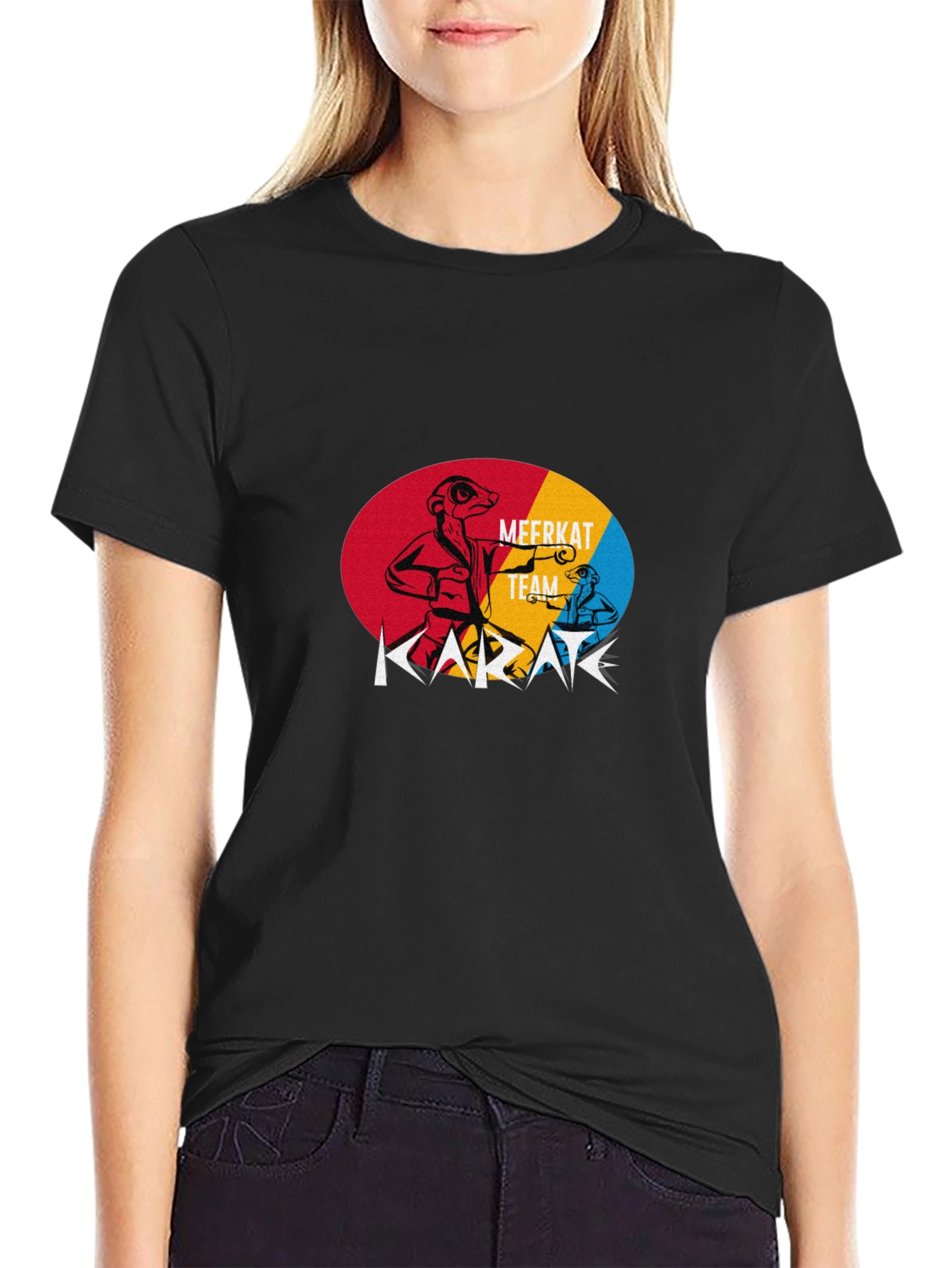 Meerkat Karate Team Black T-Shirt - 2