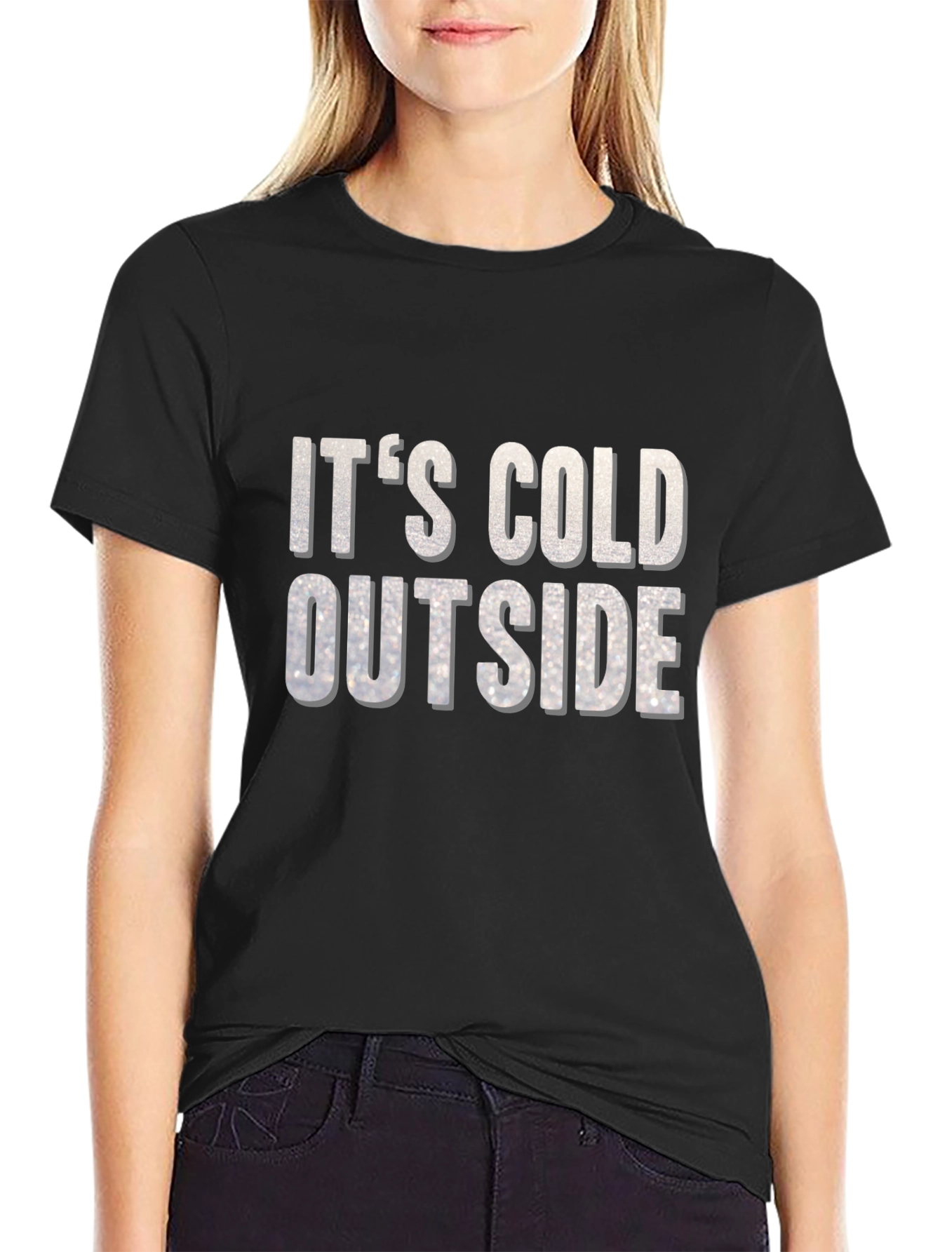 Black It's Cold Outside Graphic Tee view 2