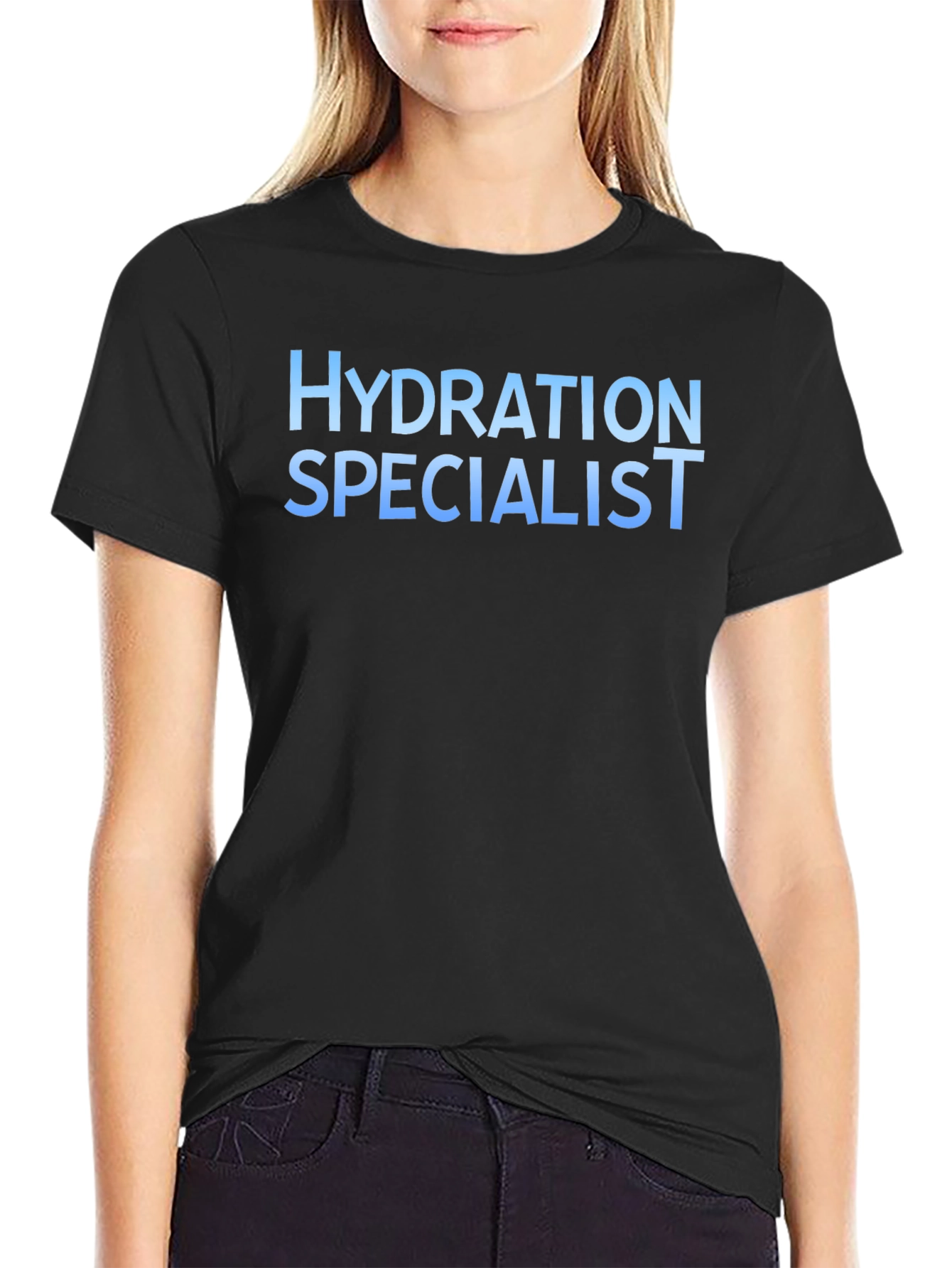 Black Hydration Specialist Black T-Shirt view 2