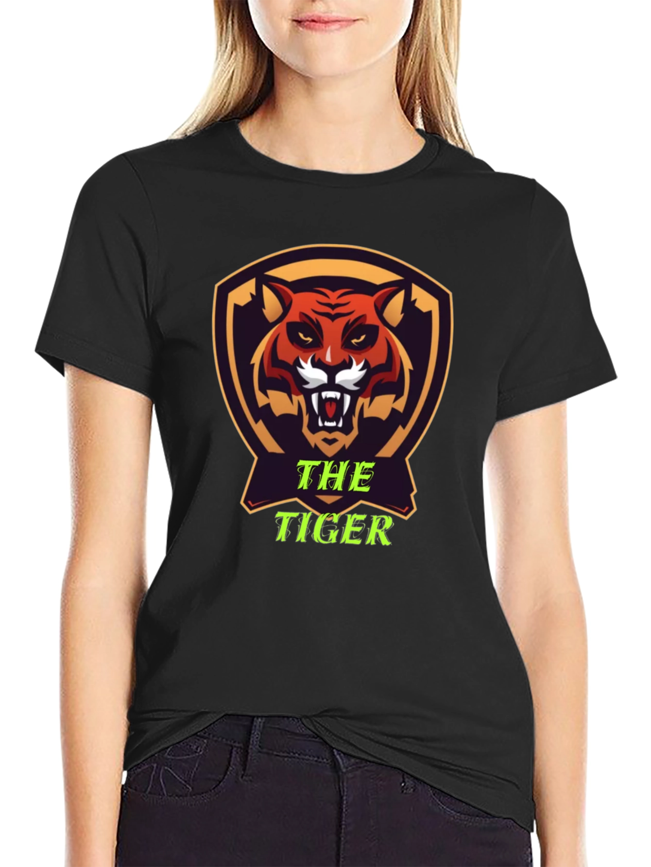 Black The Tiger Graphic Tee - Bold & Stylish view 2