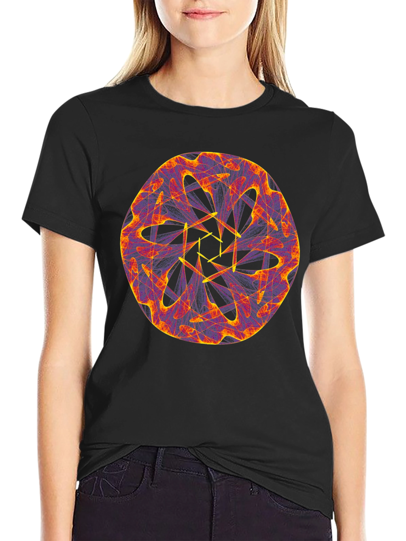 Fractal Art Graphic Tee - Stylish Men's Shirt - 2