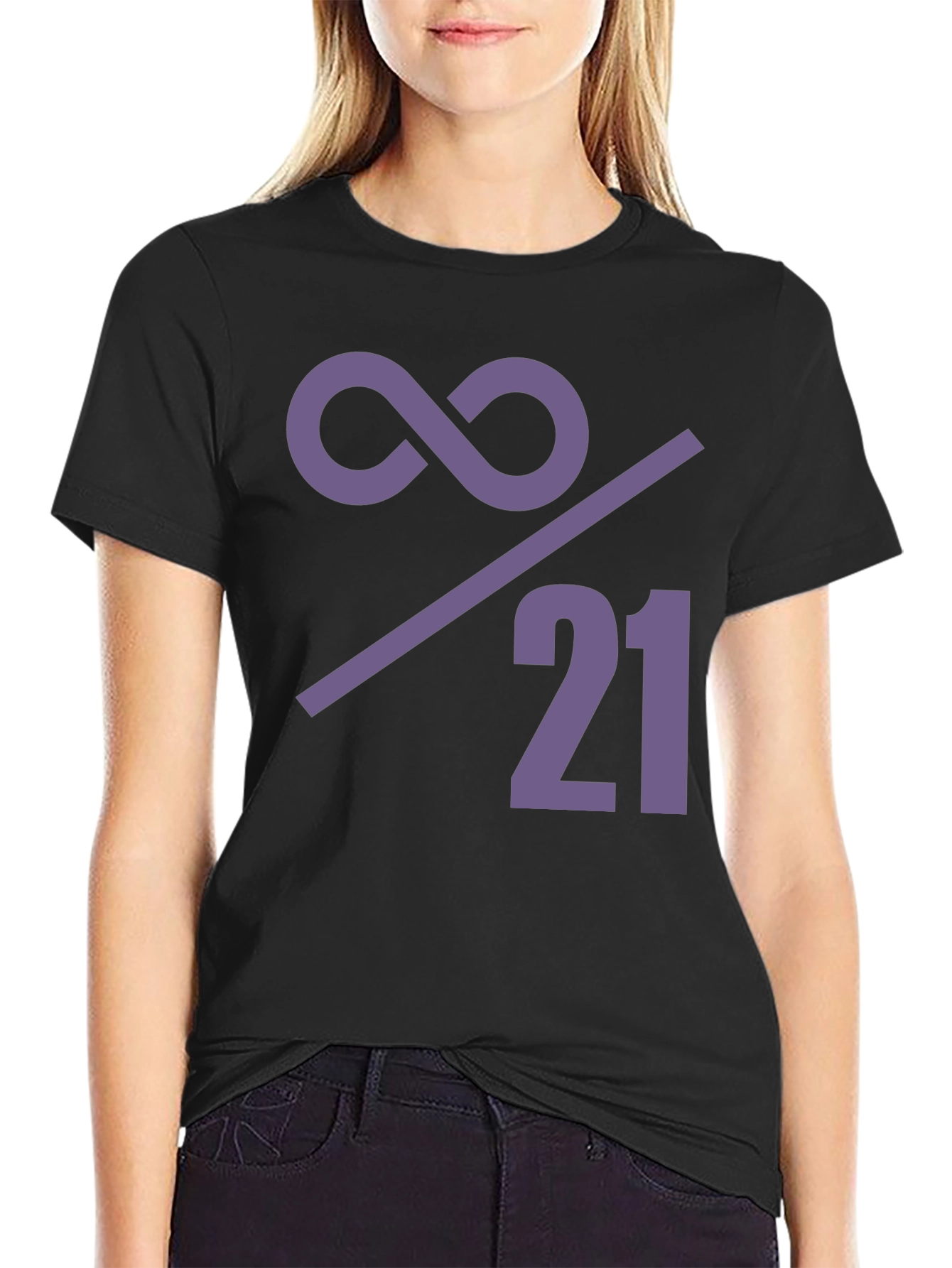 Black Infinity Over 21 Graphic Tee view 2