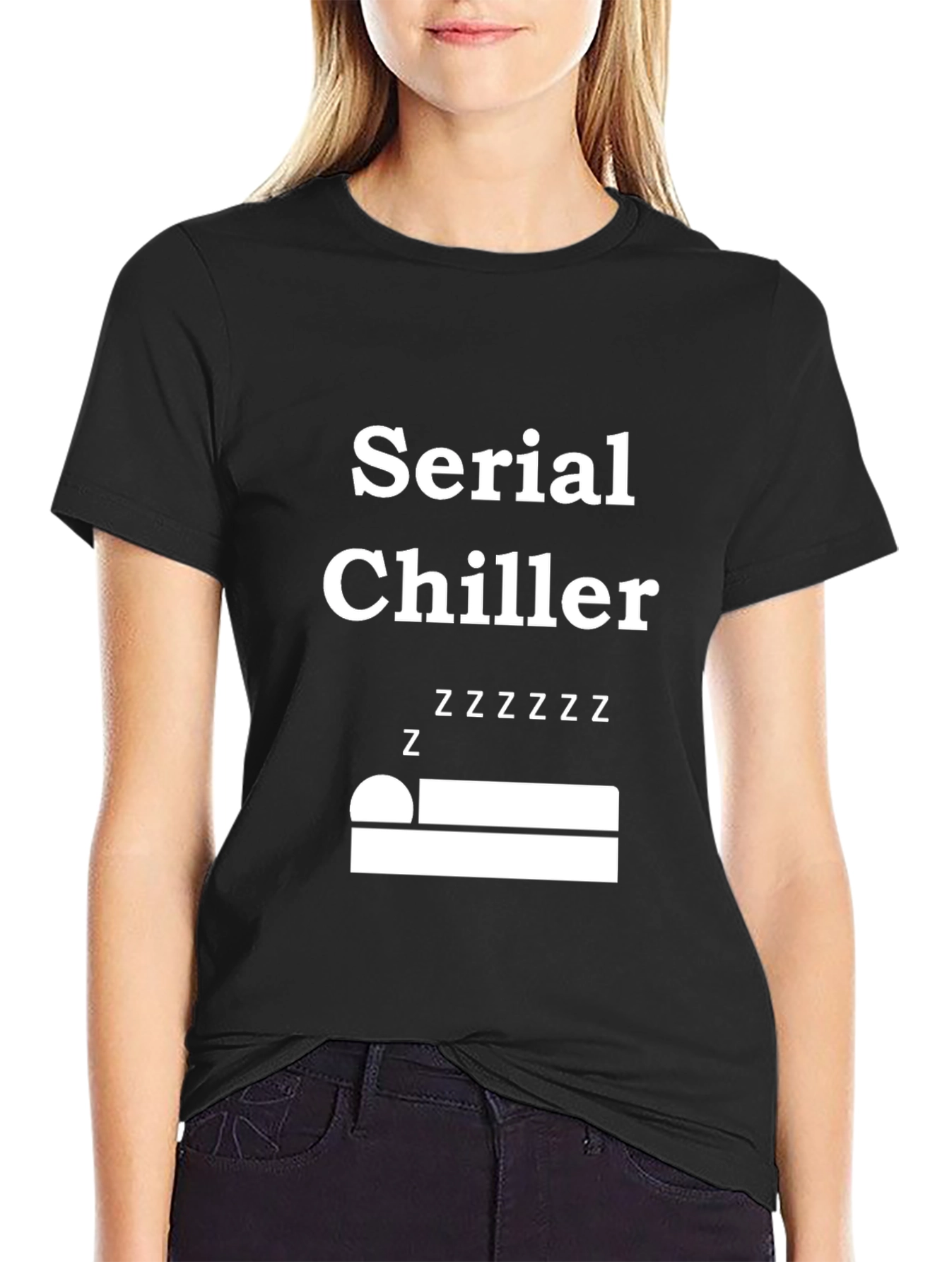 Black Serial Chiller Graphic T-Shirt - Relax & Unwind view 2
