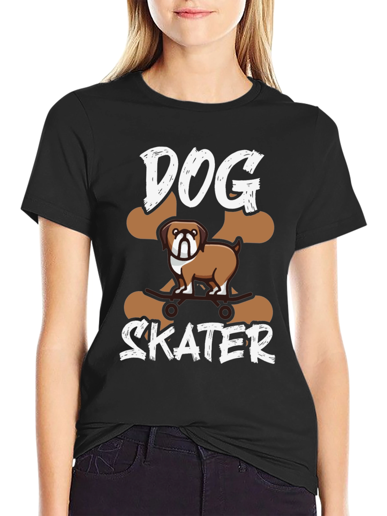 Black Dog Skater Graphic Tee - Unisex view 2
