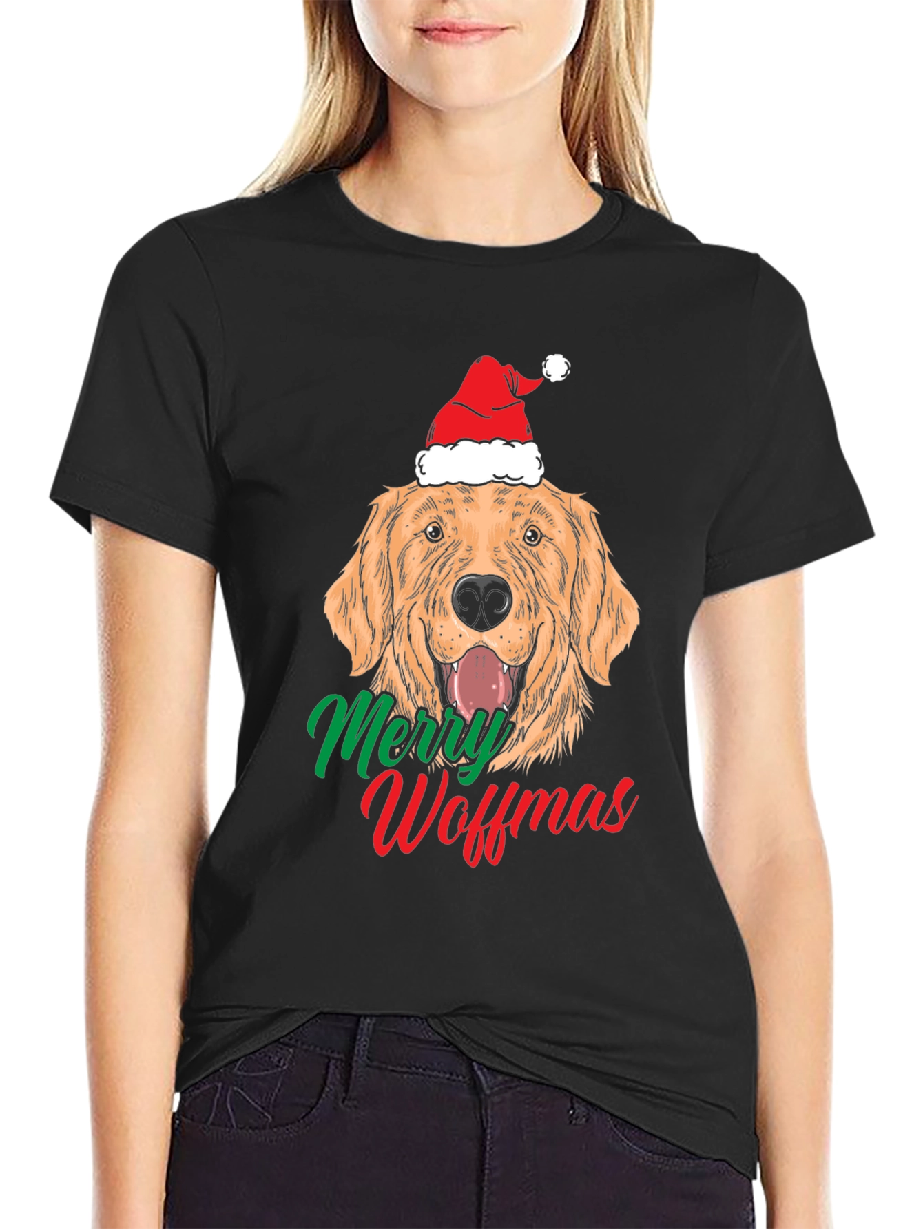 Merry Woffmas Dog Christmas T-Shirt - 2