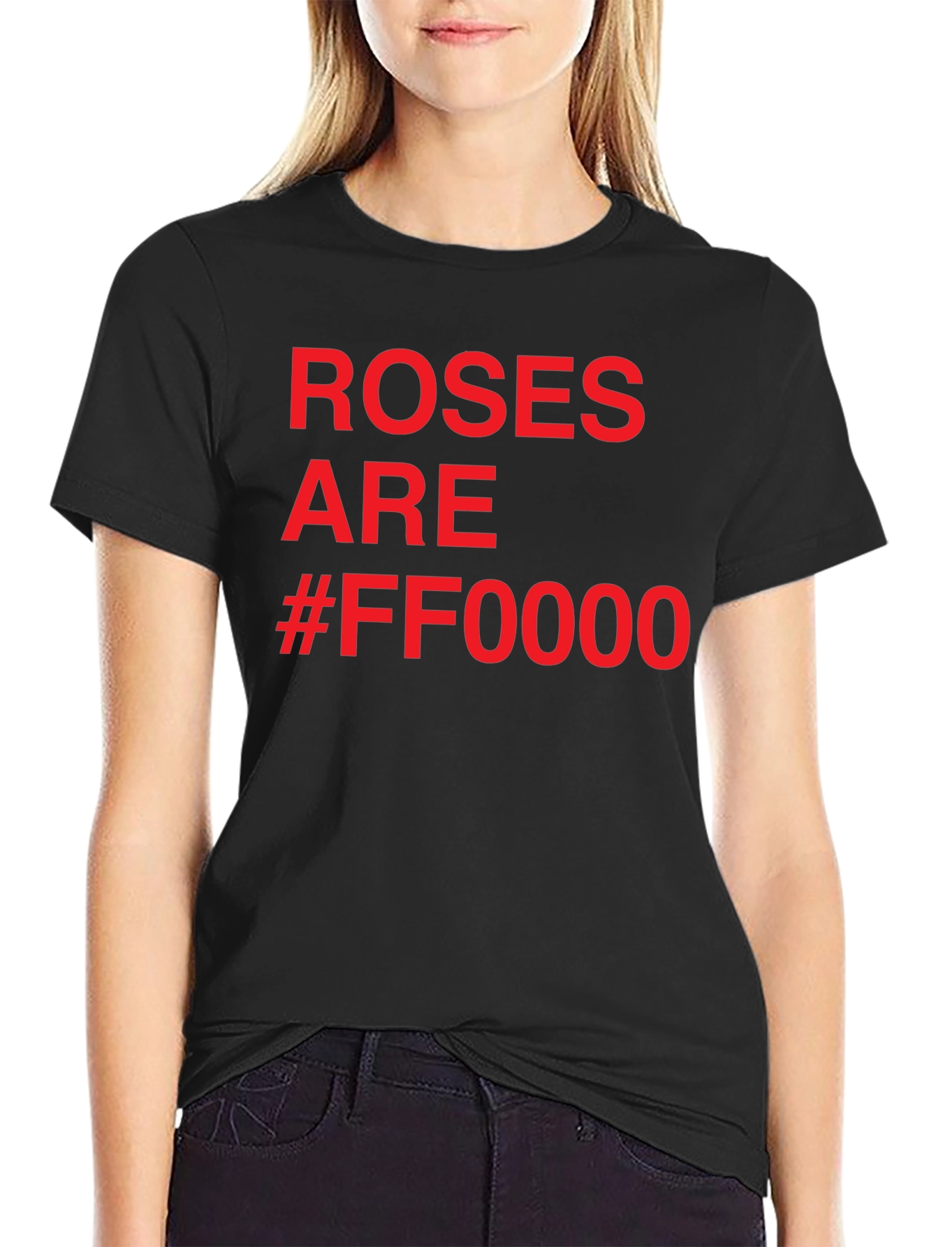 Black Roses Are Red T-Shirt view 2