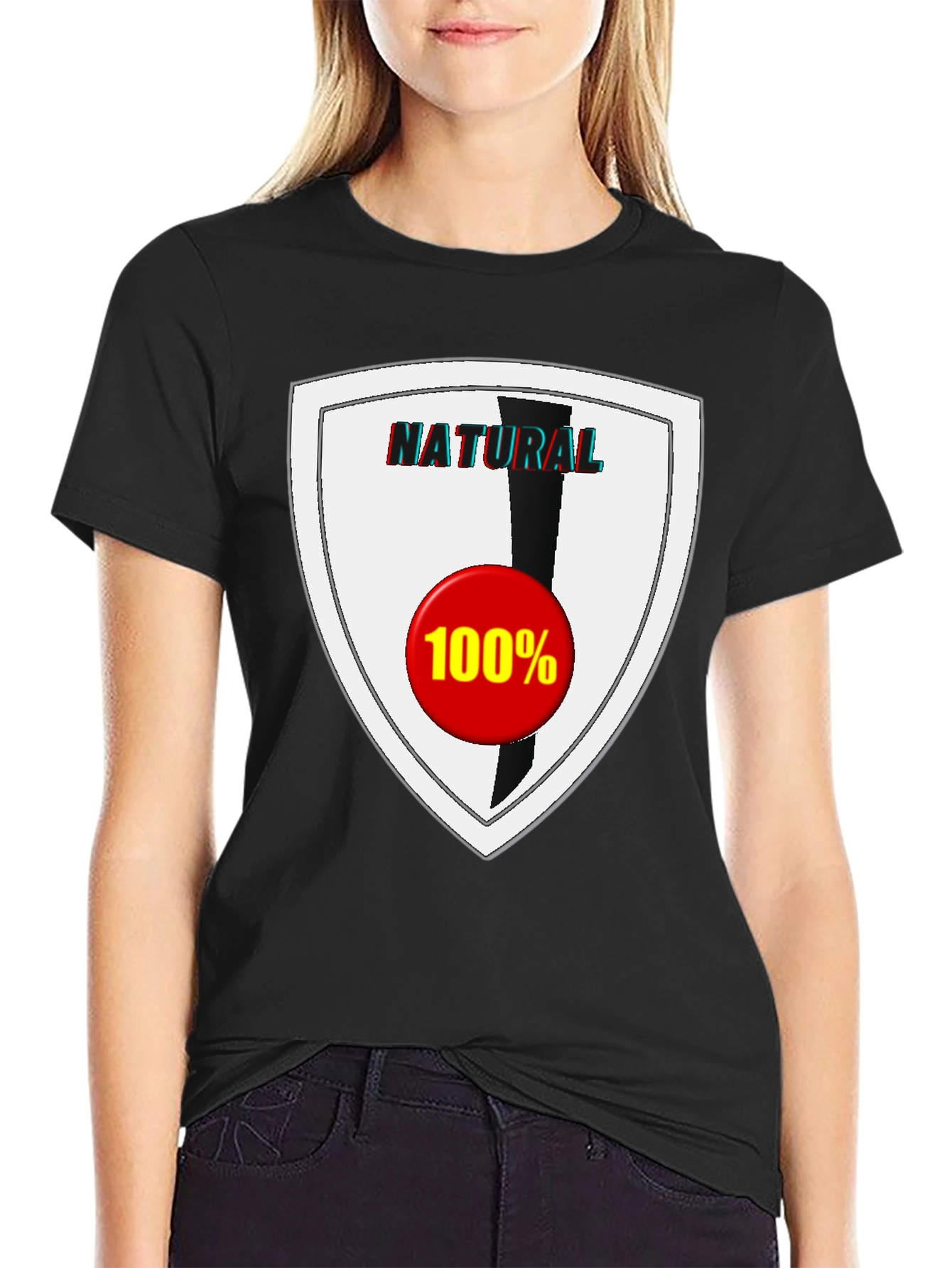 Natural 100% Graphic Tee - Stylish & Comfortable - 2