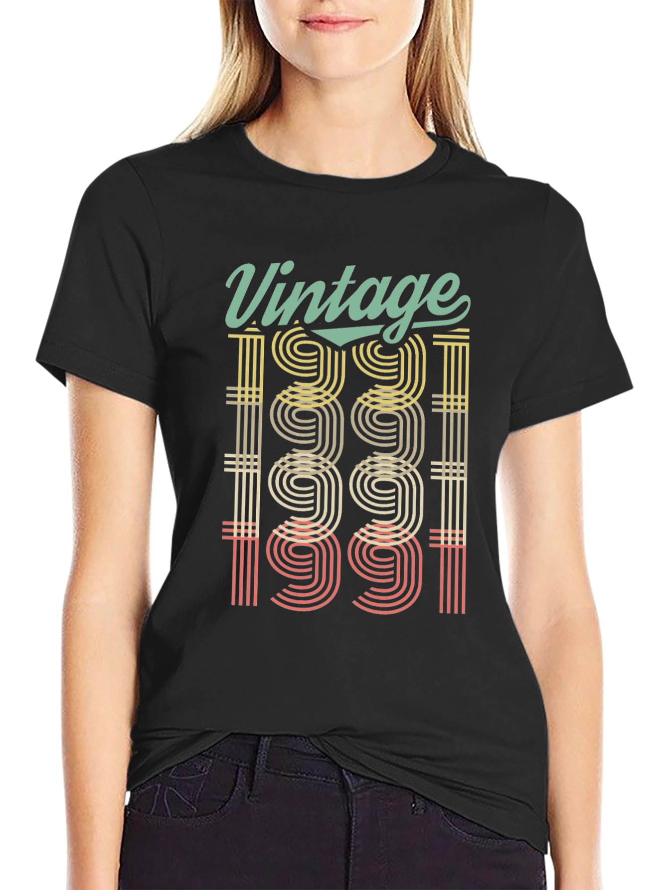 Black Vintage 1991 Graphic Tee view 2