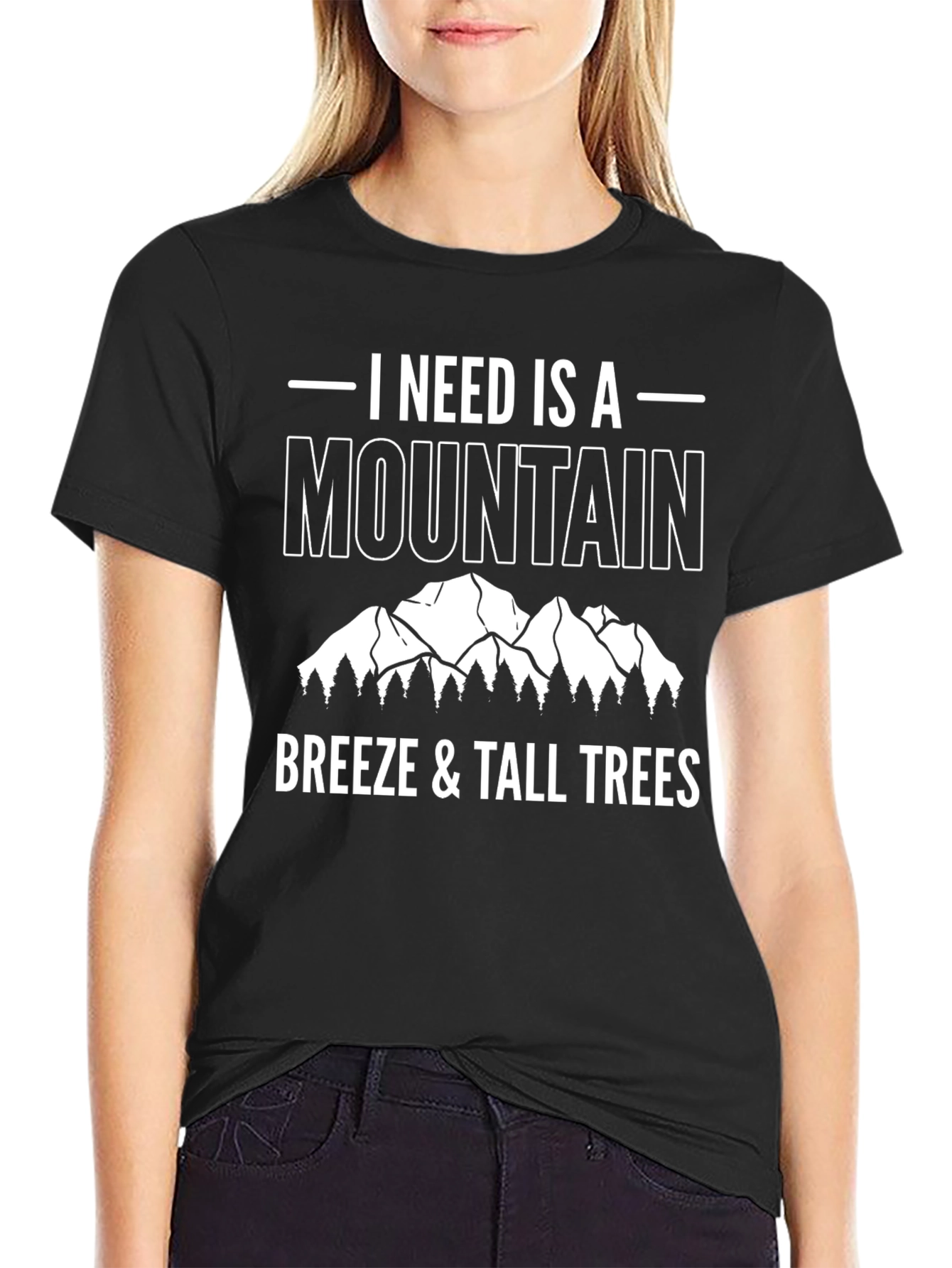 Black Mountain Breeze & Tall Trees Graphic T-Shirt view 2