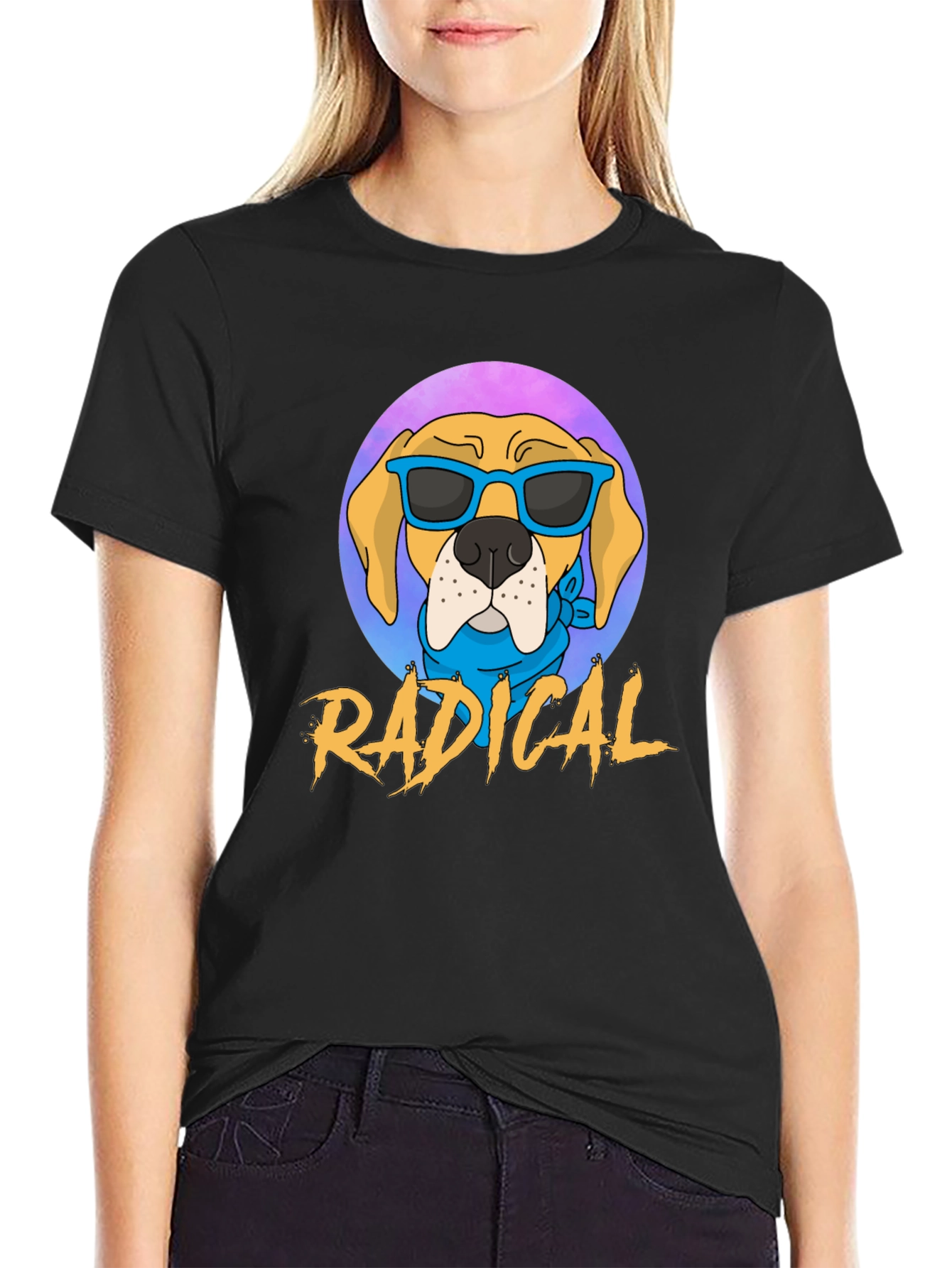 Radical Dog Graphic Tee - Cool Canine Vibes! - 2