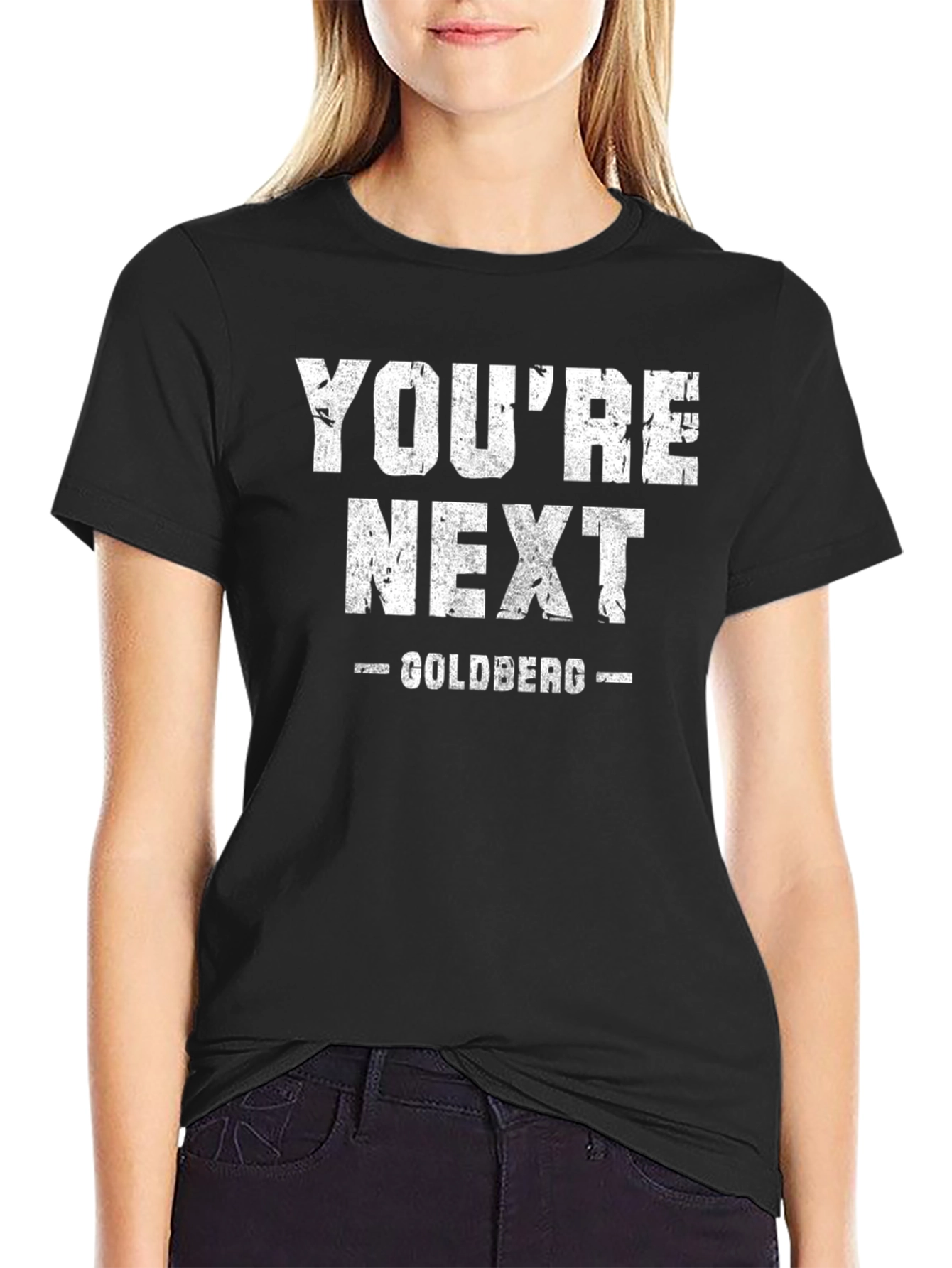 Black You're Next Goldberg T-Shirt view 2