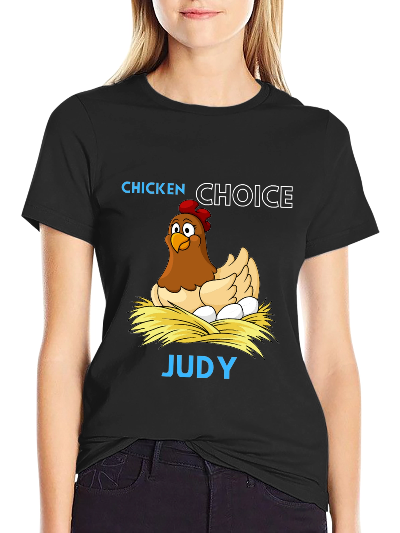 Black Chicken Choice Judy Graphic Tee view 2