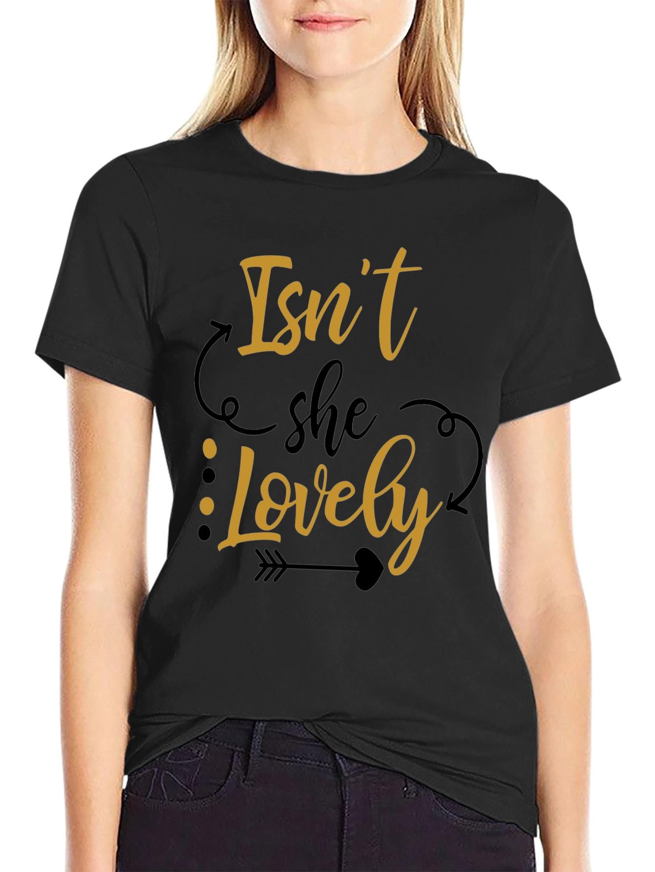Black Isn't She Lovely Graphic T-Shirt view 2