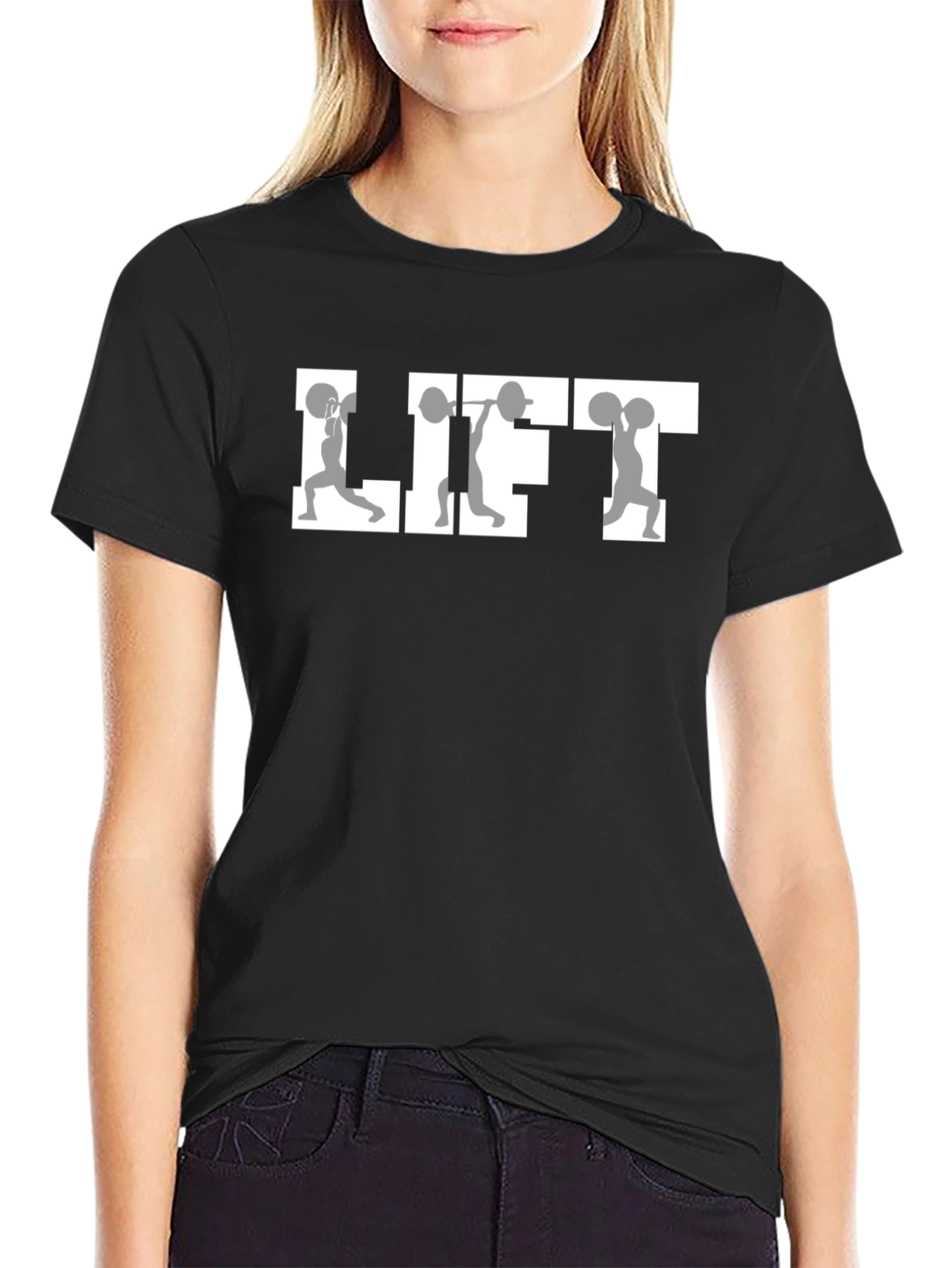 Black Weightlifting LIFT Graphic T-Shirt view 2