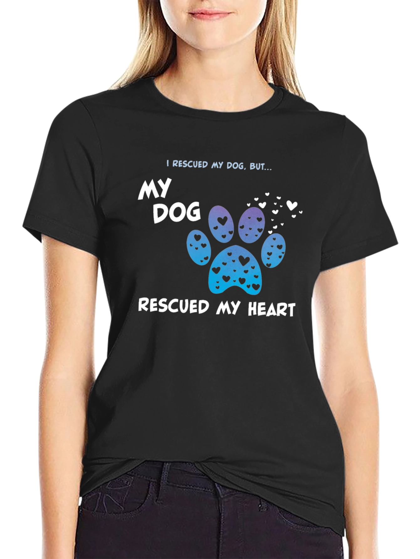 Rescued My Dog T-Shirt - 2