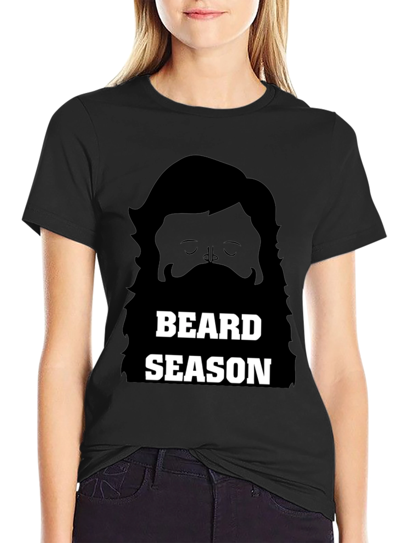 Black Beard Season Graphic Tee - Soft Cotton Unisex Shirt view 2