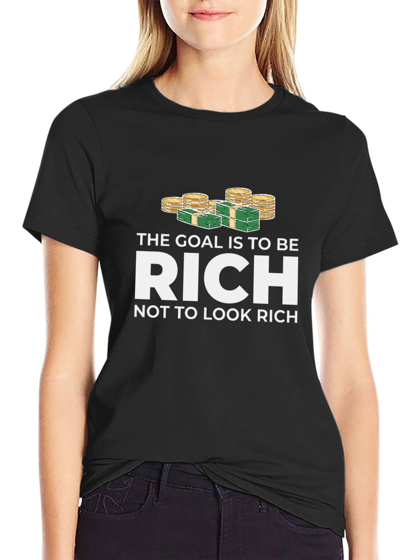Black Be Rich T-Shirt view 2