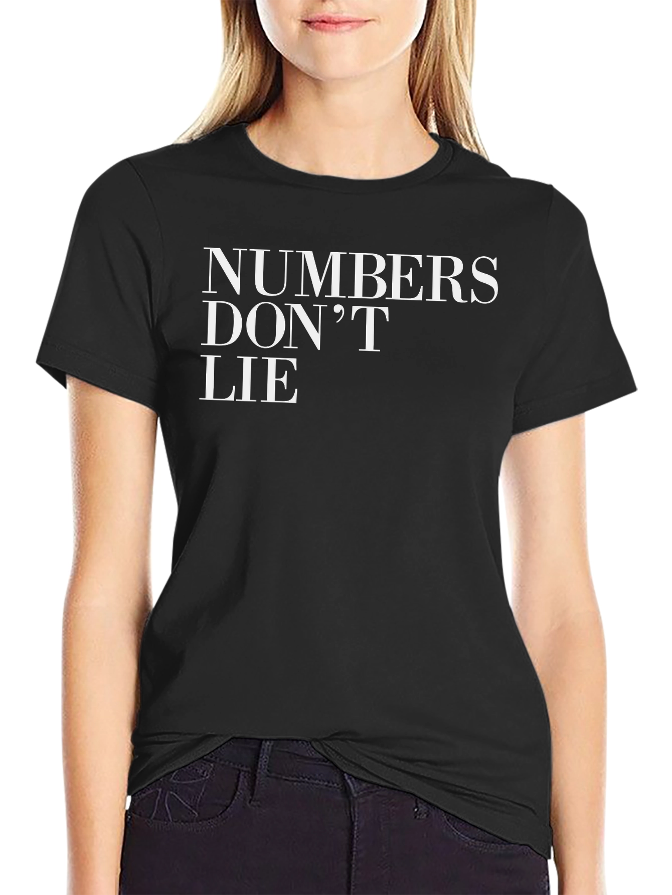 Black Numbers Don't Lie Graphic T-Shirt view 2