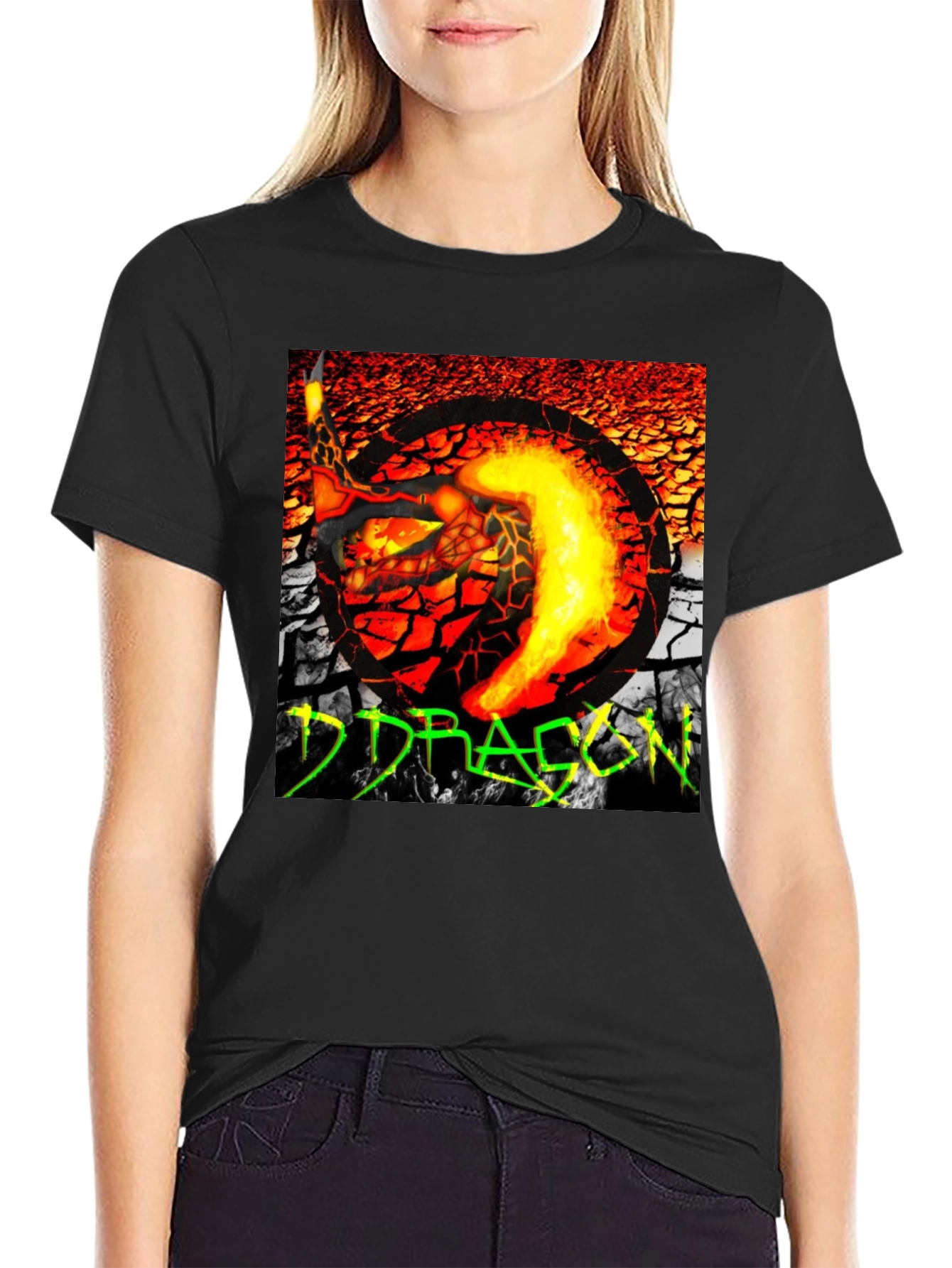 Fiery Dragon Graphic T-Shirt - Bold Design - 2