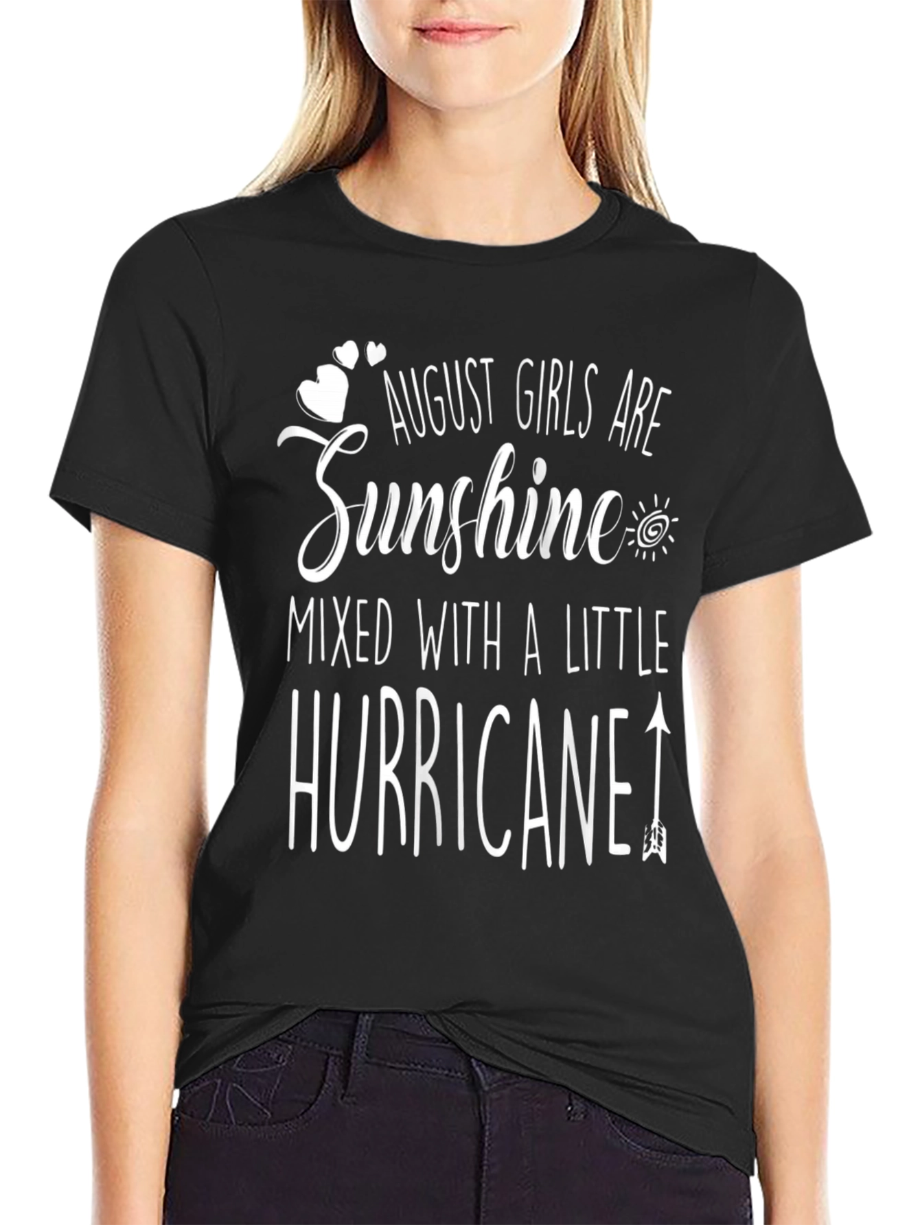 August Girls Sunshine Hurricane Black T-Shirt - 2