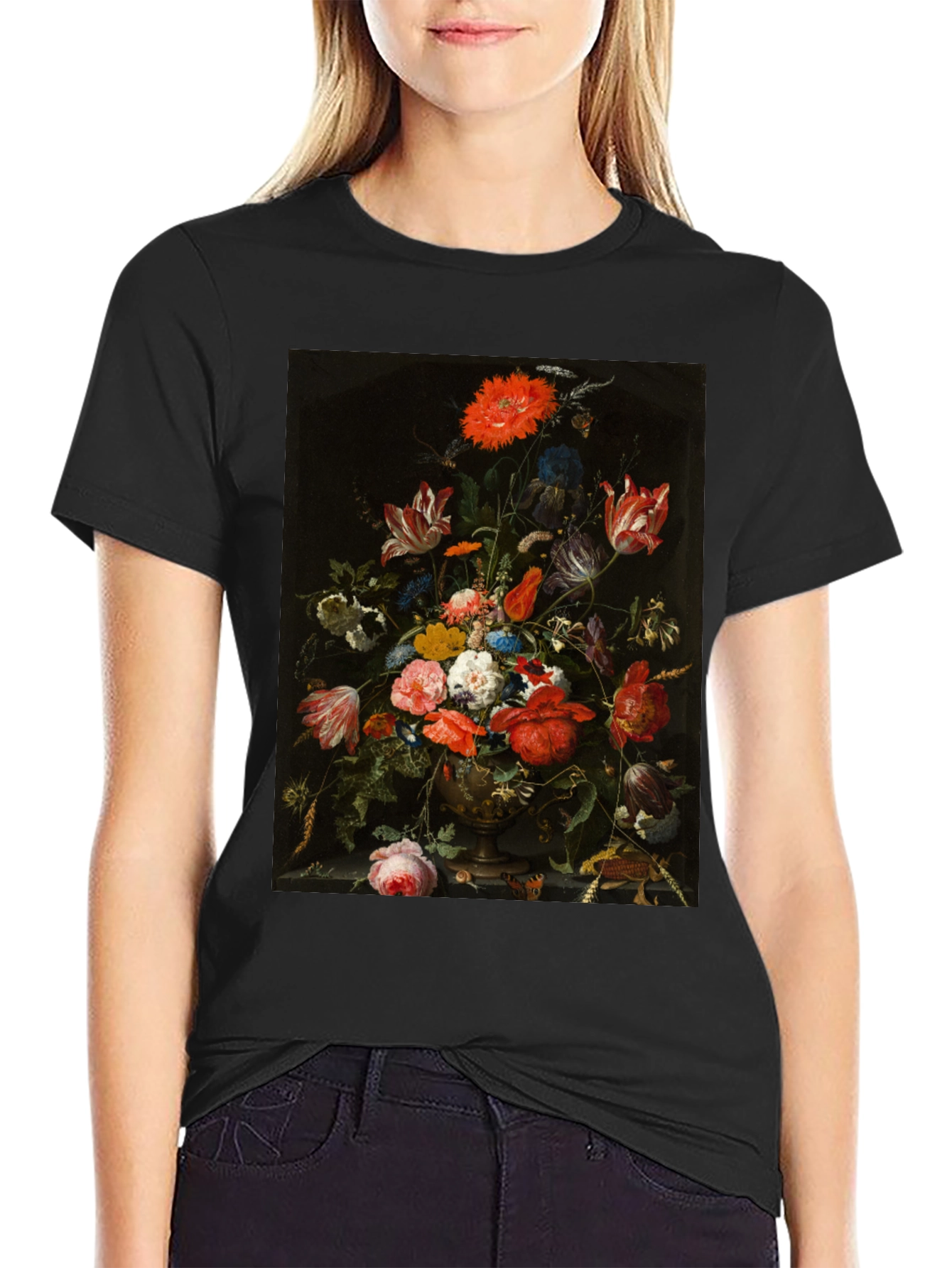 Floral Painting T-Shirt - Classic Art Tee - 2
