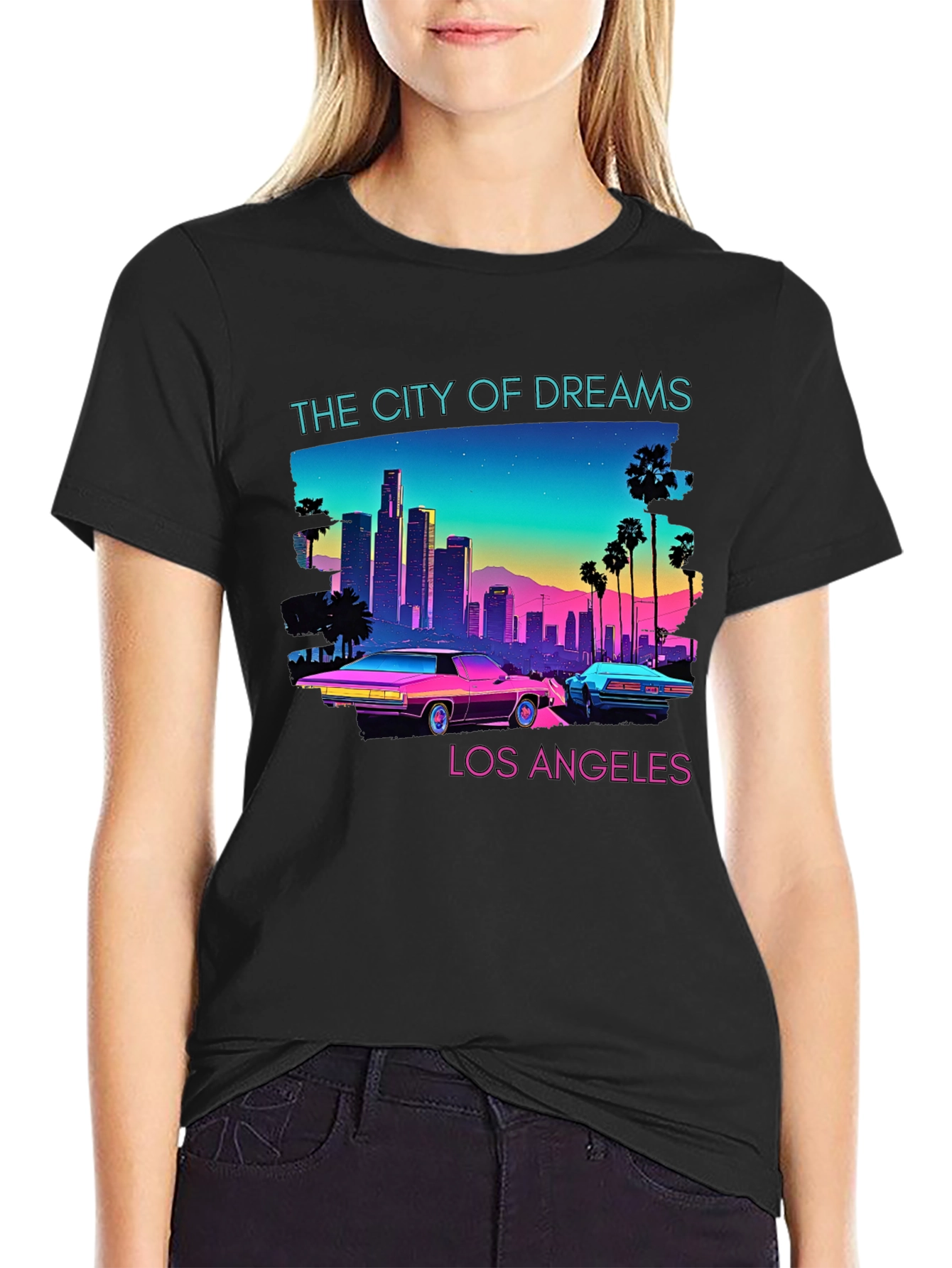 Retro Los Angeles Graphic T-Shirt - 2