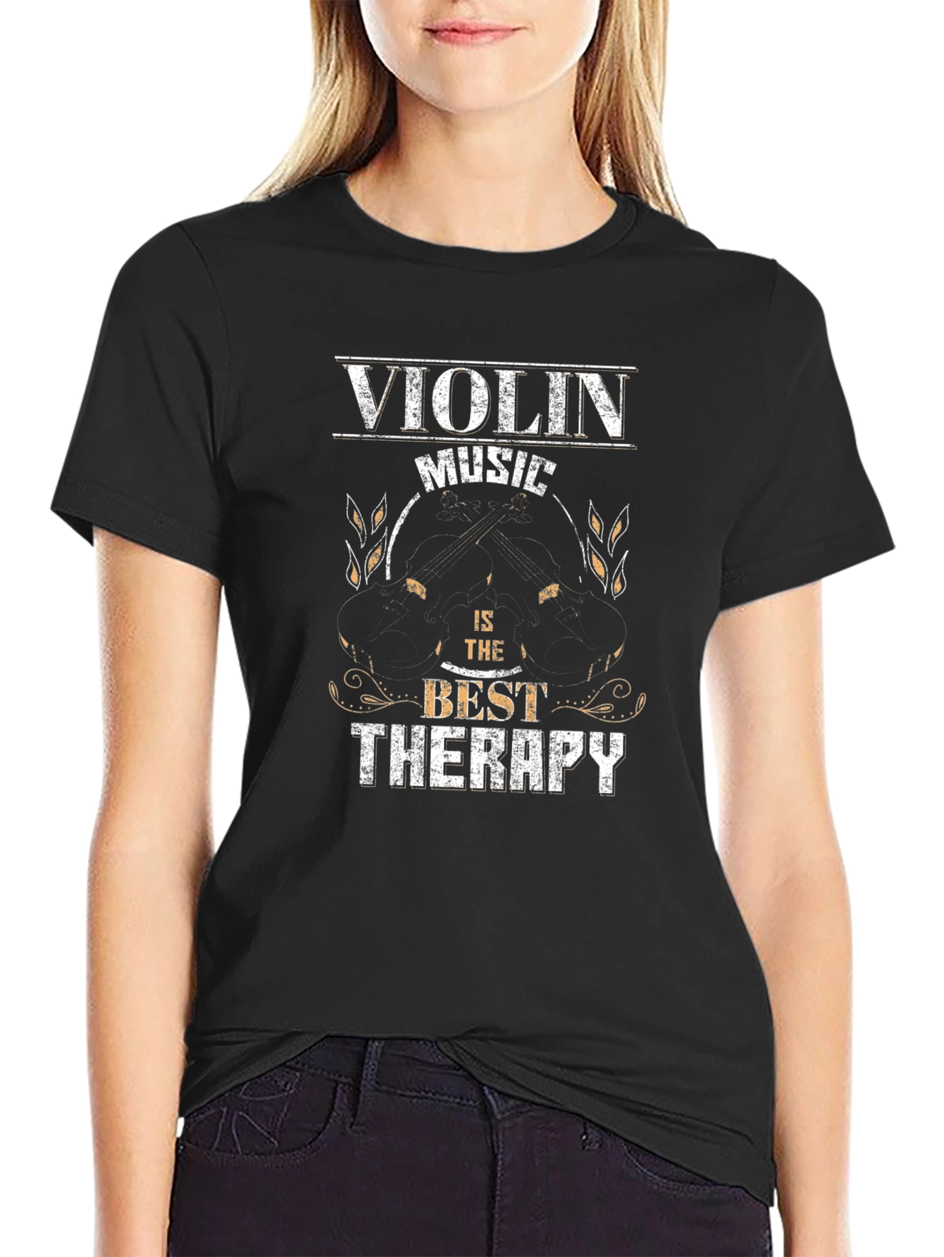 Black Violin Music Therapy T-Shirt - Musician Tee view 2