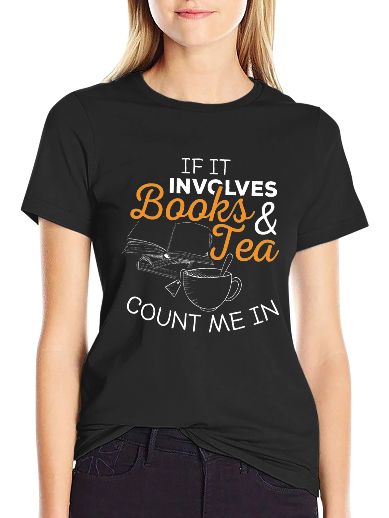 Black Books and Tea T-Shirt - Count Me In view 2