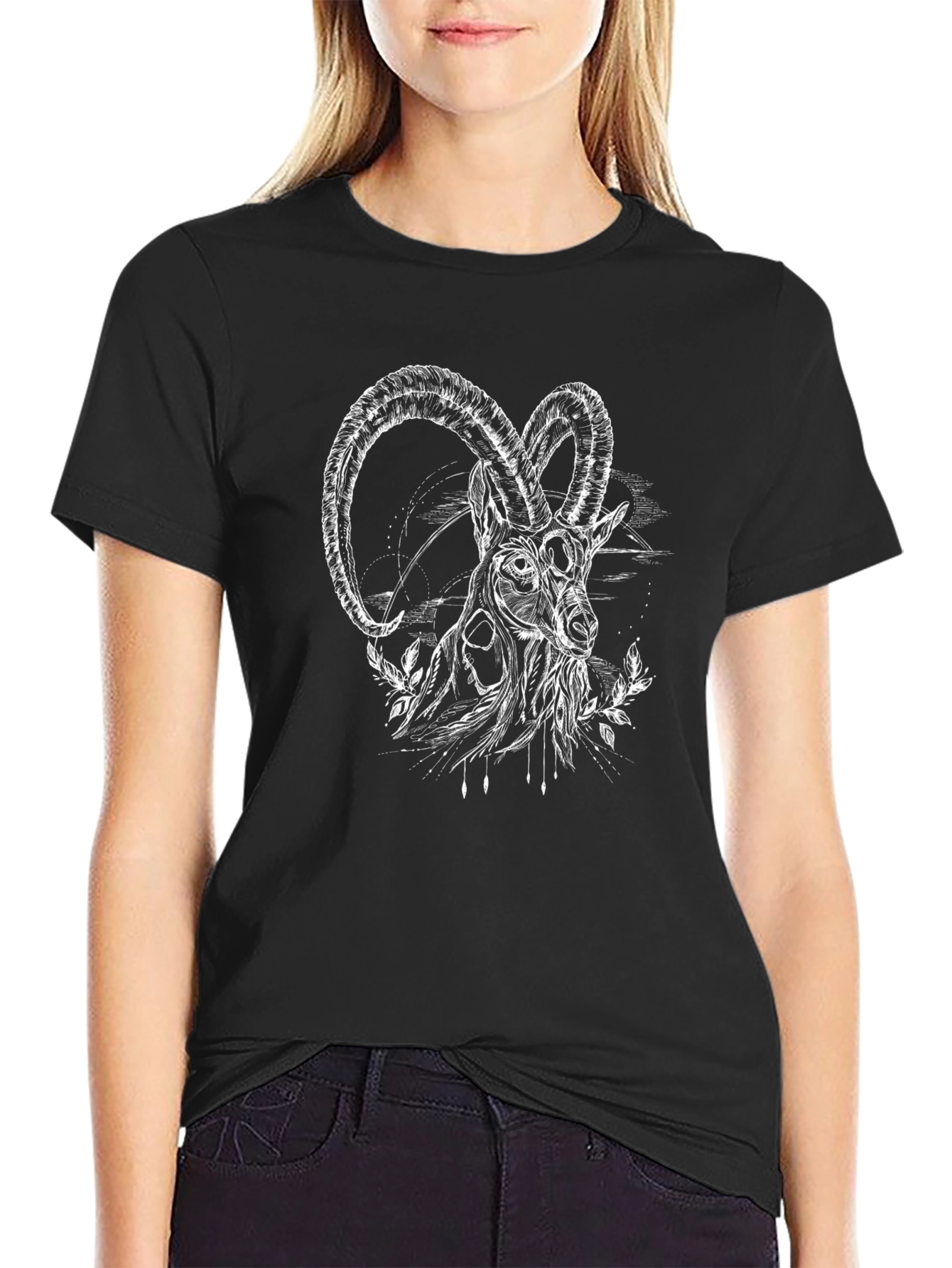 Black Ibex Graphic T-Shirt - Black view 2