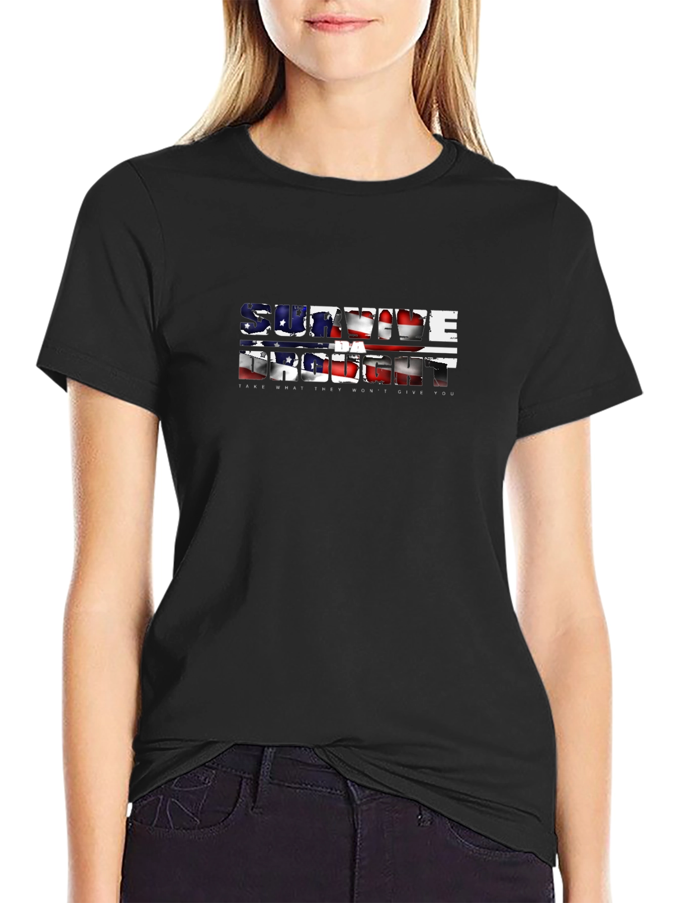 Black Savage Right American Flag T-Shirt view 2