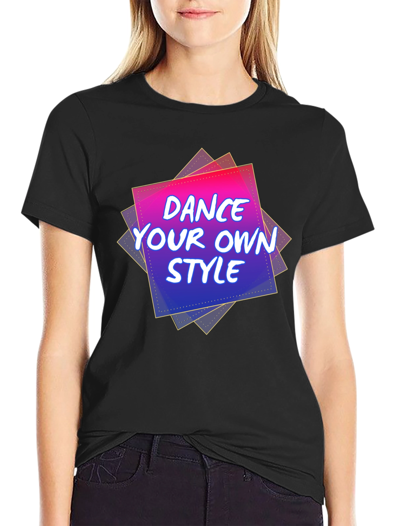 Black Dance Your Own Style Graphic Tee view 2