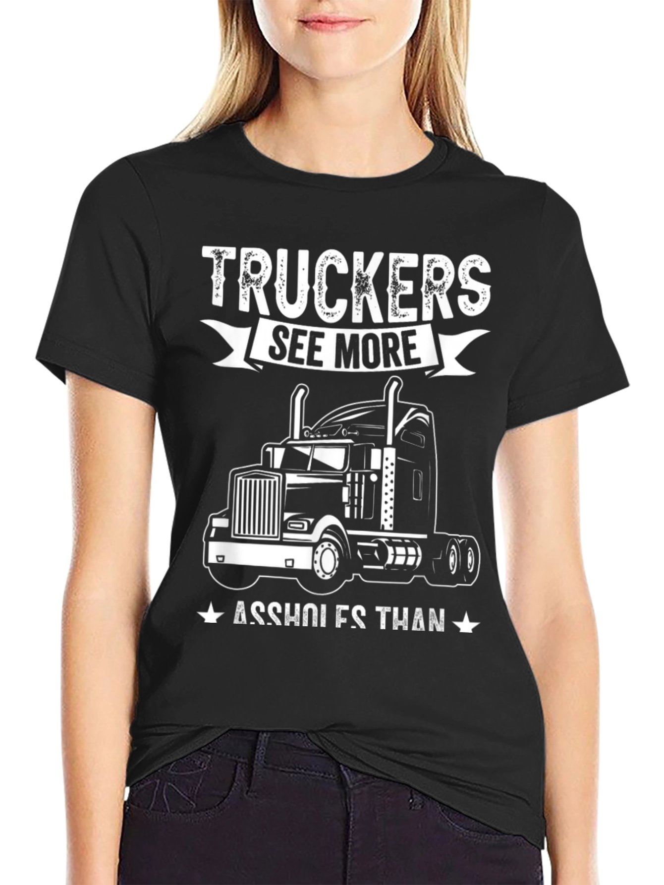 Black Truckers See More T-Shirt view 2