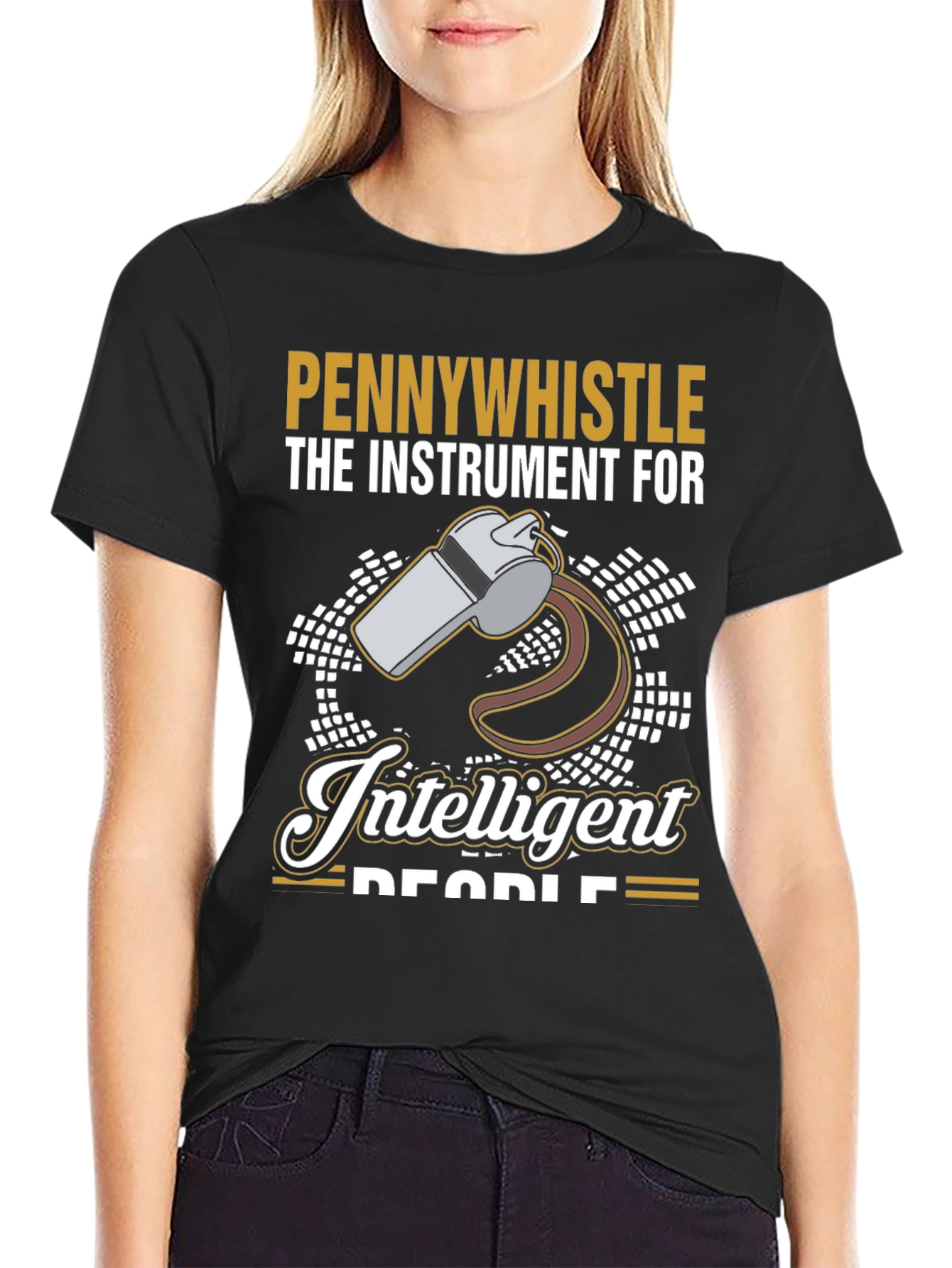 Black Pennywhistle Intelligent People Graphic Tee view 2