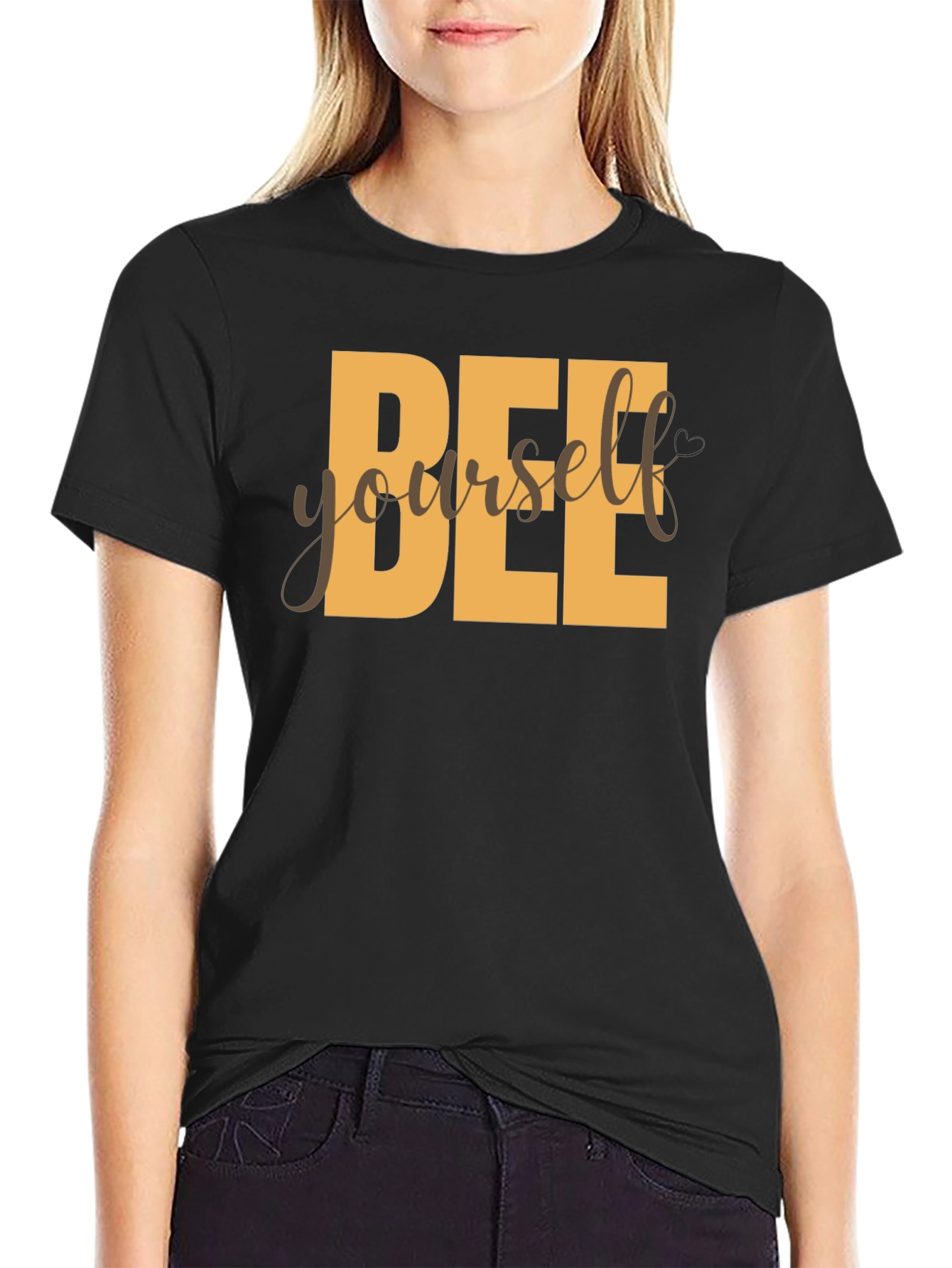 Black Bee Yourself Graphic T-Shirt view 2