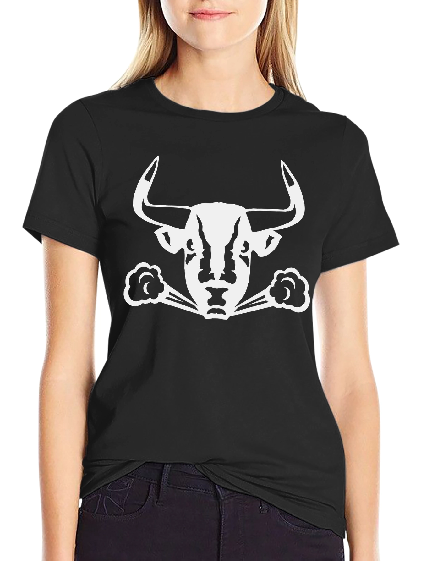 Black Black Bull Graphic T-Shirt - Stylish & Bold Design view 2