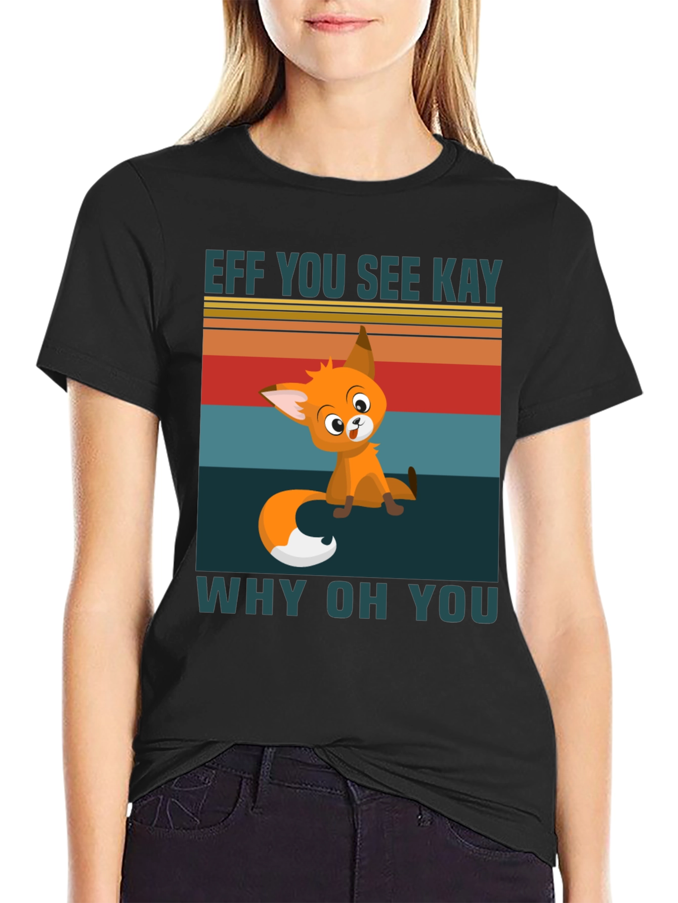 Black Eff You See Kay Why Oh You T-Shirt view 2
