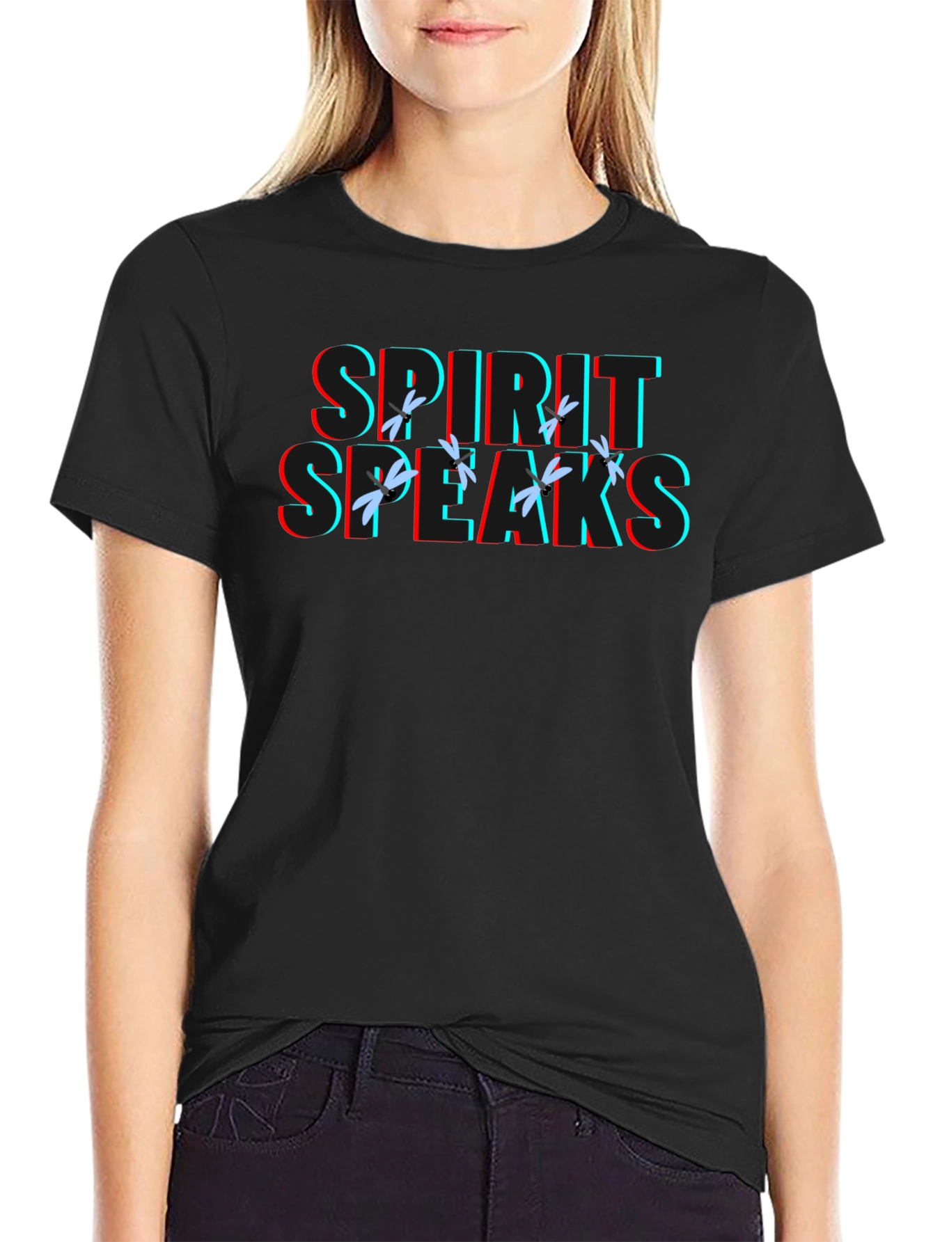 Black Spirit Speaks Graphic T-Shirt view 2