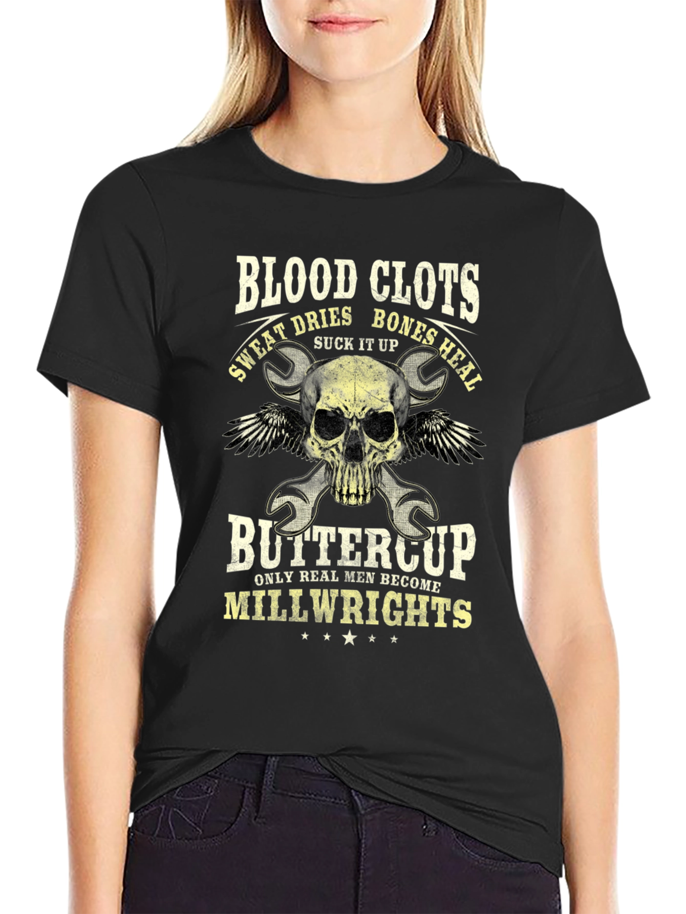 Blood Clots Bones Heal Millwright T-Shirt - 2