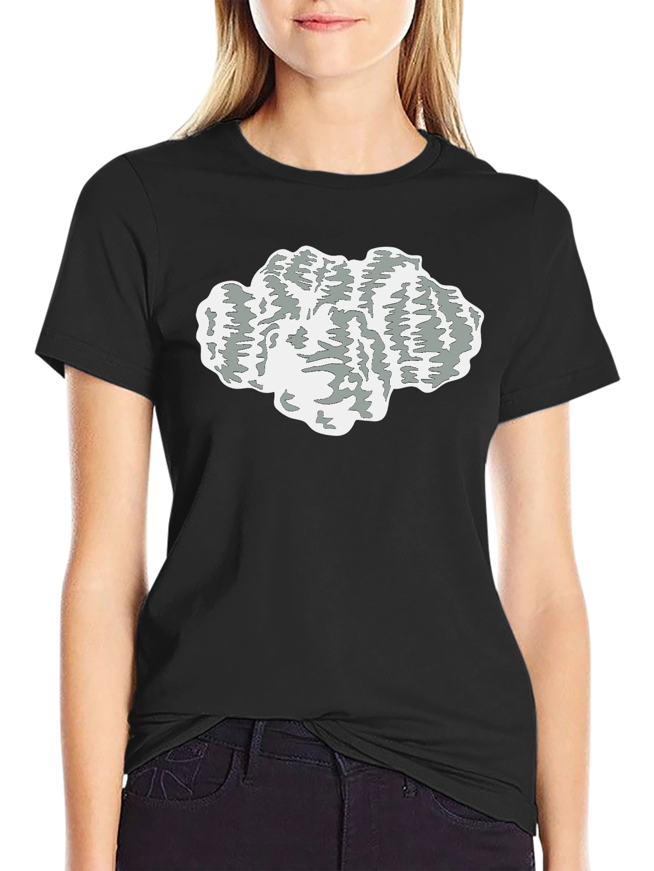 Black Cloud Graphic Tee - Unique Design, Soft Fabric view 2
