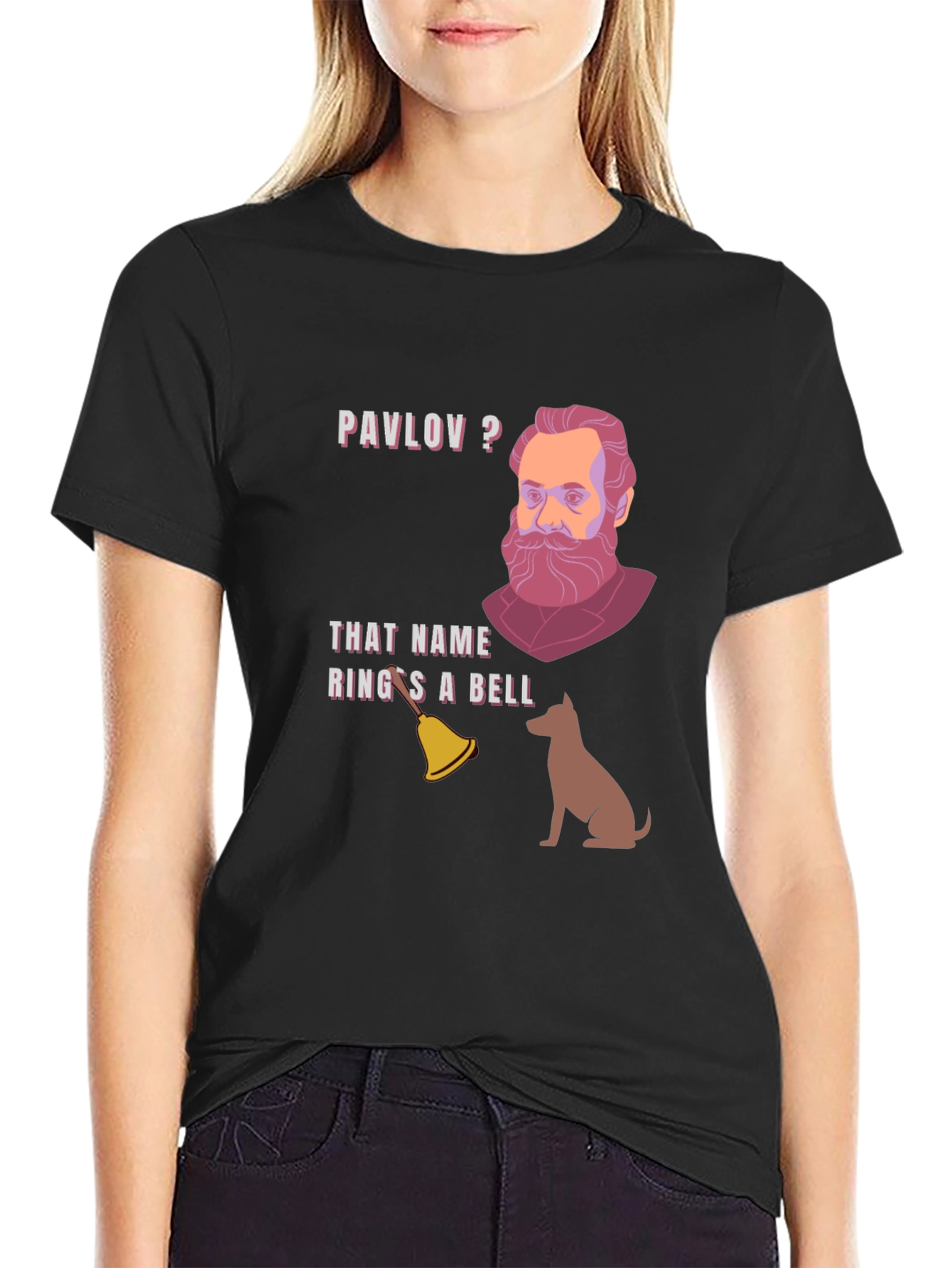 Black Pavlov's Dog T-Shirt - That Name Rings a Bell! view 2