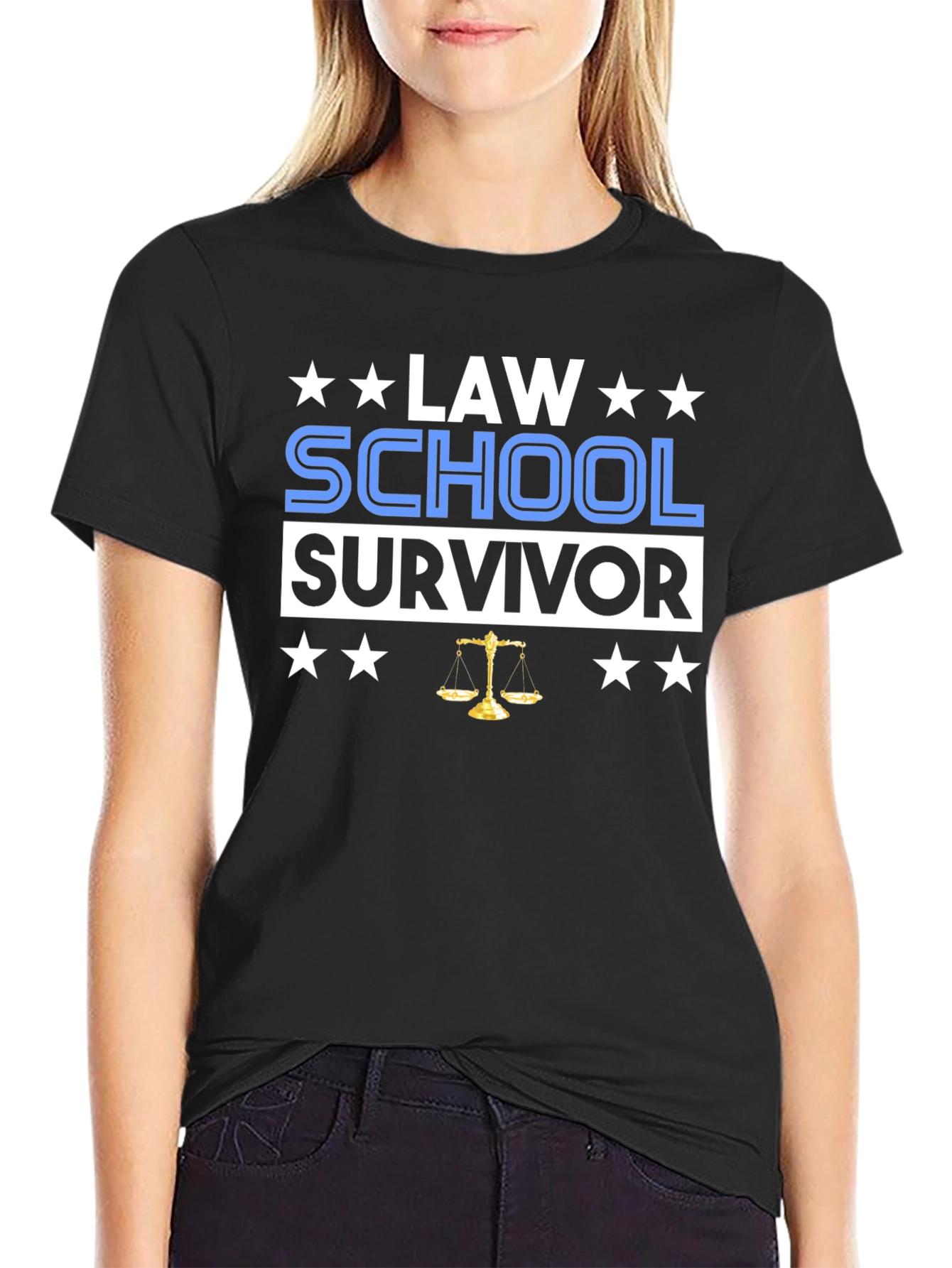 Law School Survivor T-Shirt Funny Law Student Graduation Gift - 2
