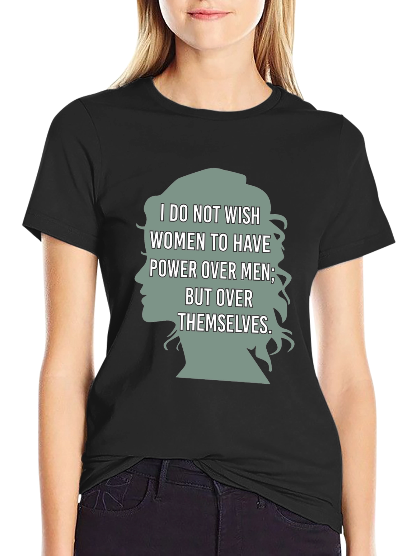 Black Empowering Women's Rights T-Shirt view 2