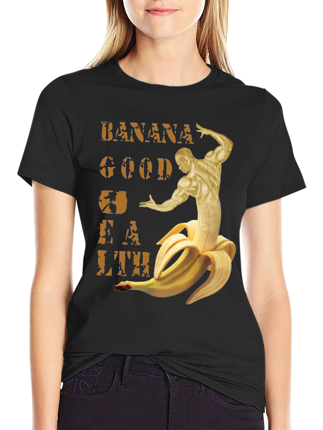 Black Banana Good For Health T-Shirt view 2