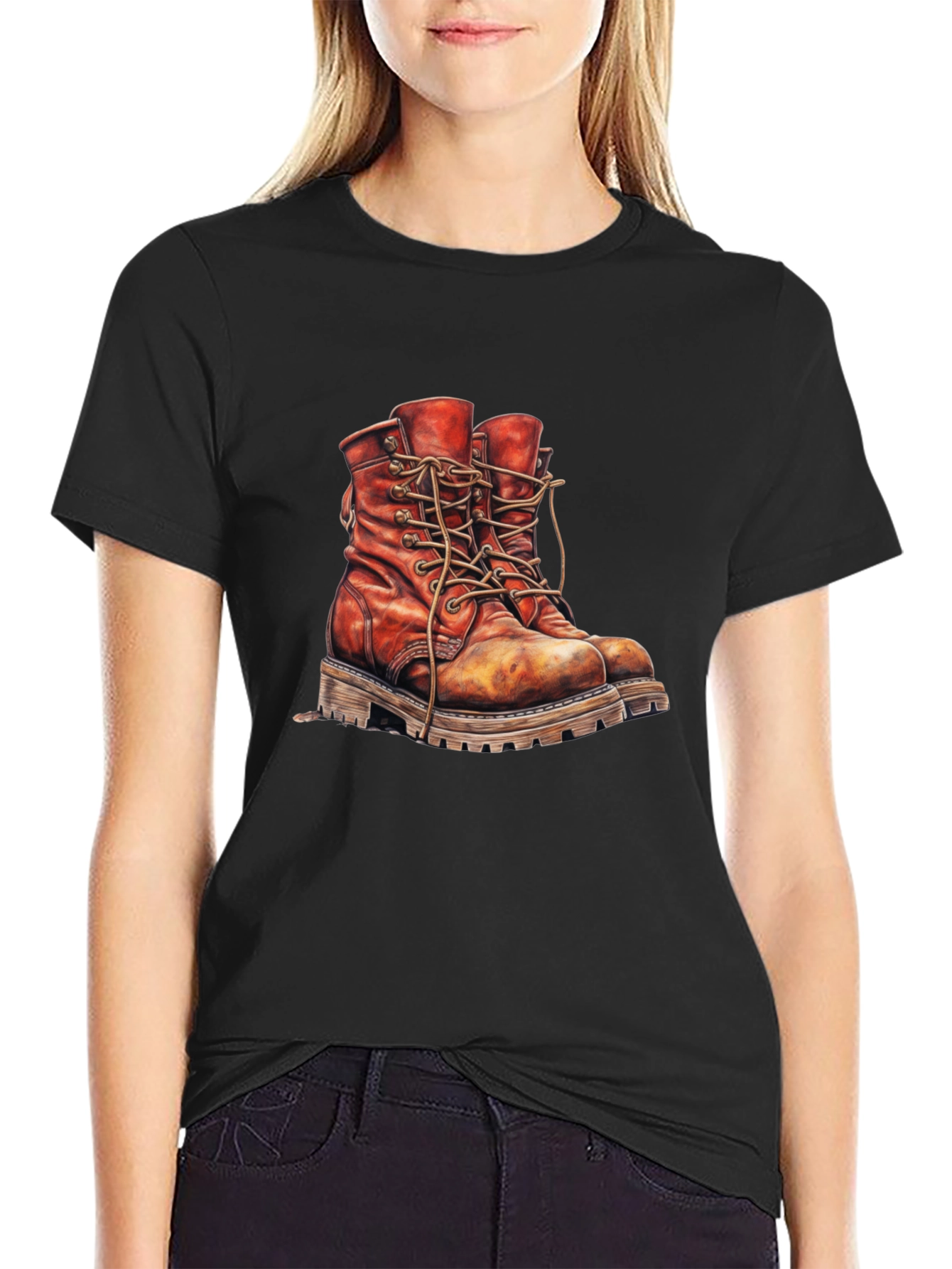 Vintage Work Boots Graphic T-Shirt - 2