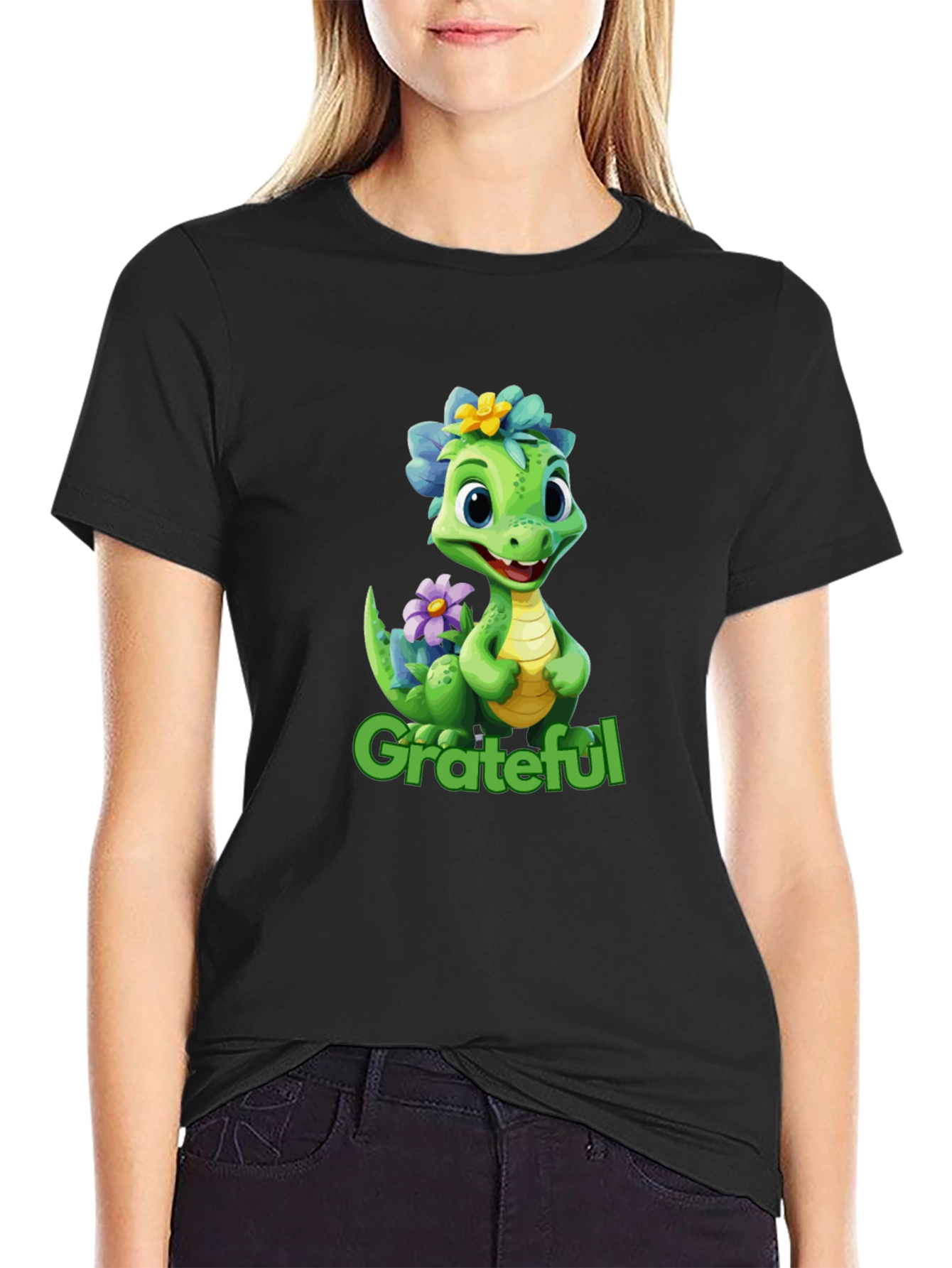 Black Grateful Dragon Graphic Tee view 2