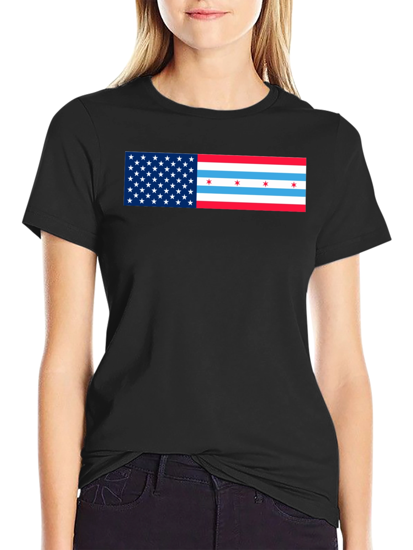 USA Chicago Flag Graphic T-Shirt - 2