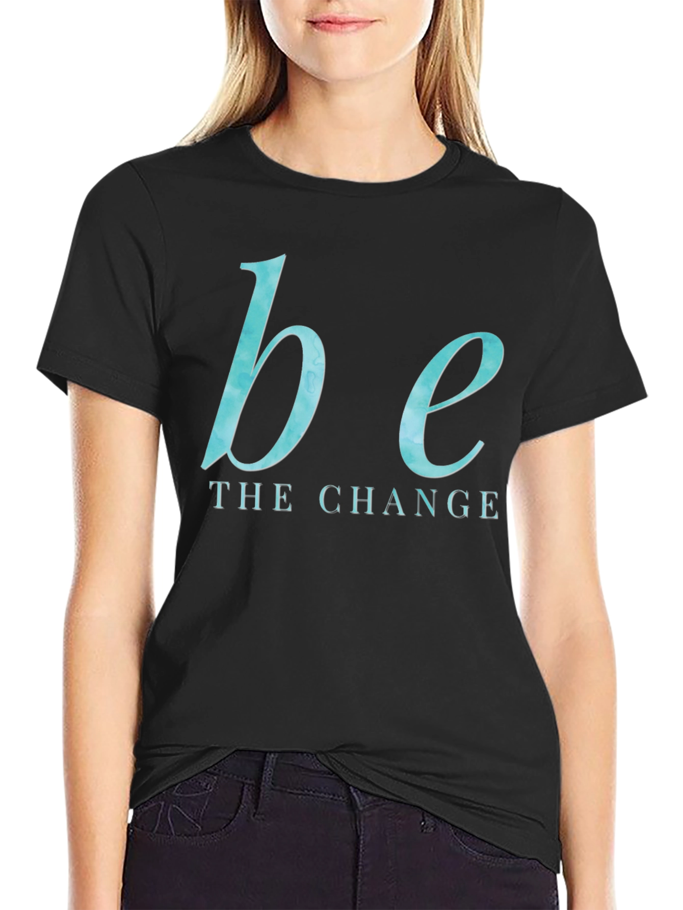 Black Be the Change Graphic Tee view 2