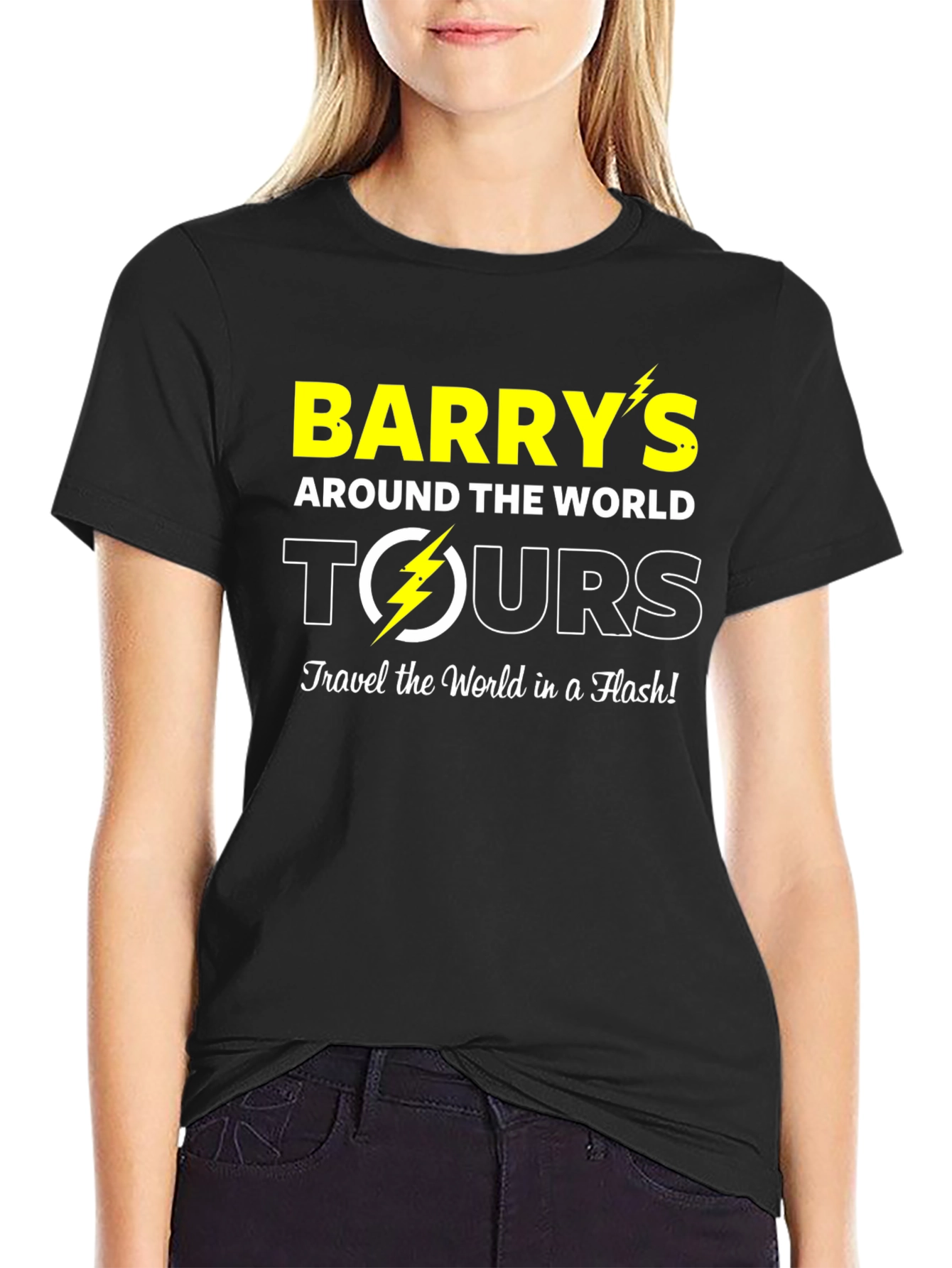 Black Barry's Around the World Tours Graphic Tee view 2